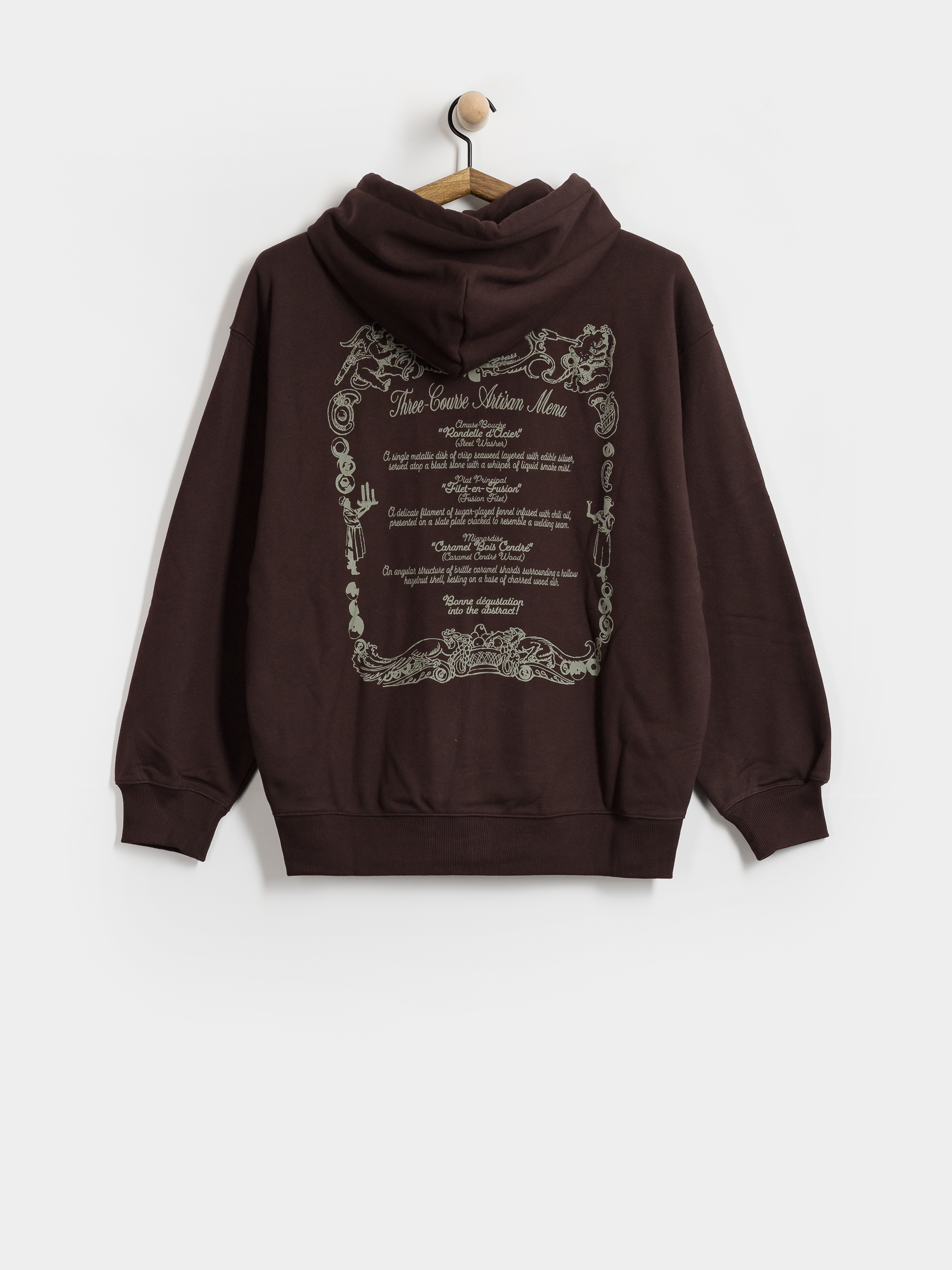 Hanorac cu glugu0103 Carhartt WIP Chez WIP ZHD (palisander/grey)