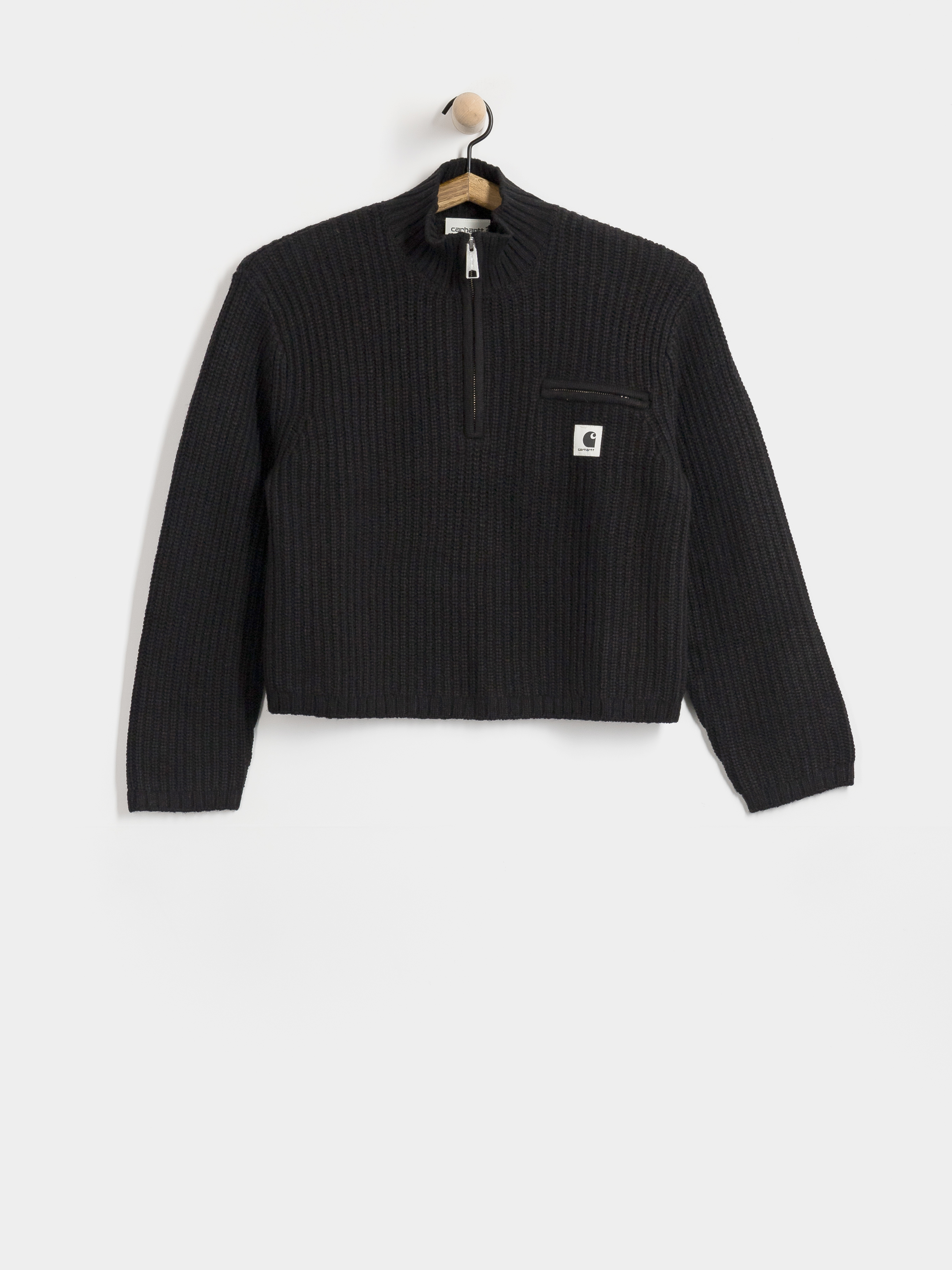 Pulover Carhartt WIP Detroit Half Zip Wmn (black)