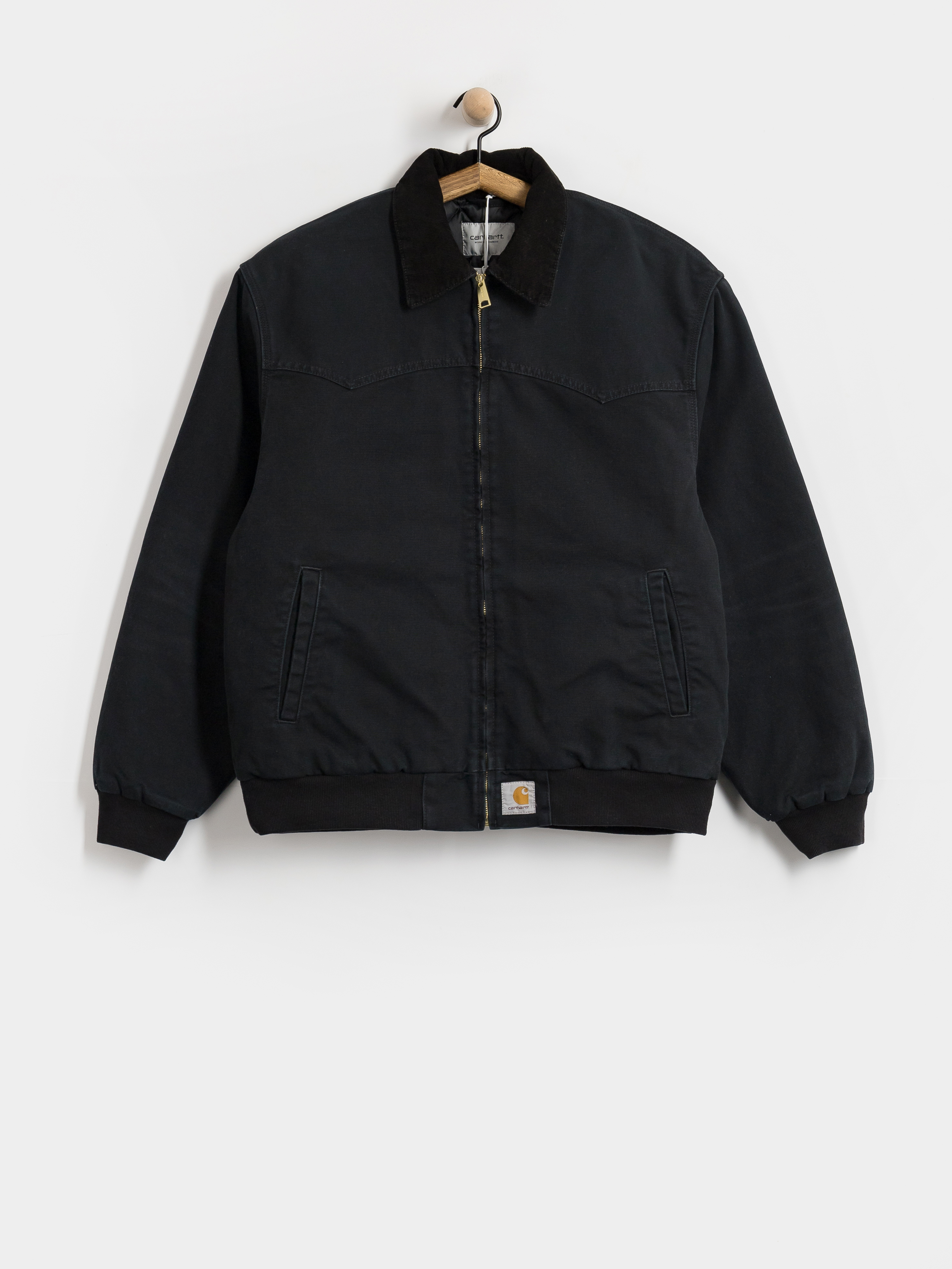 Geacă Carhartt WIP OG Santa Fe (black/black/stone canvas)