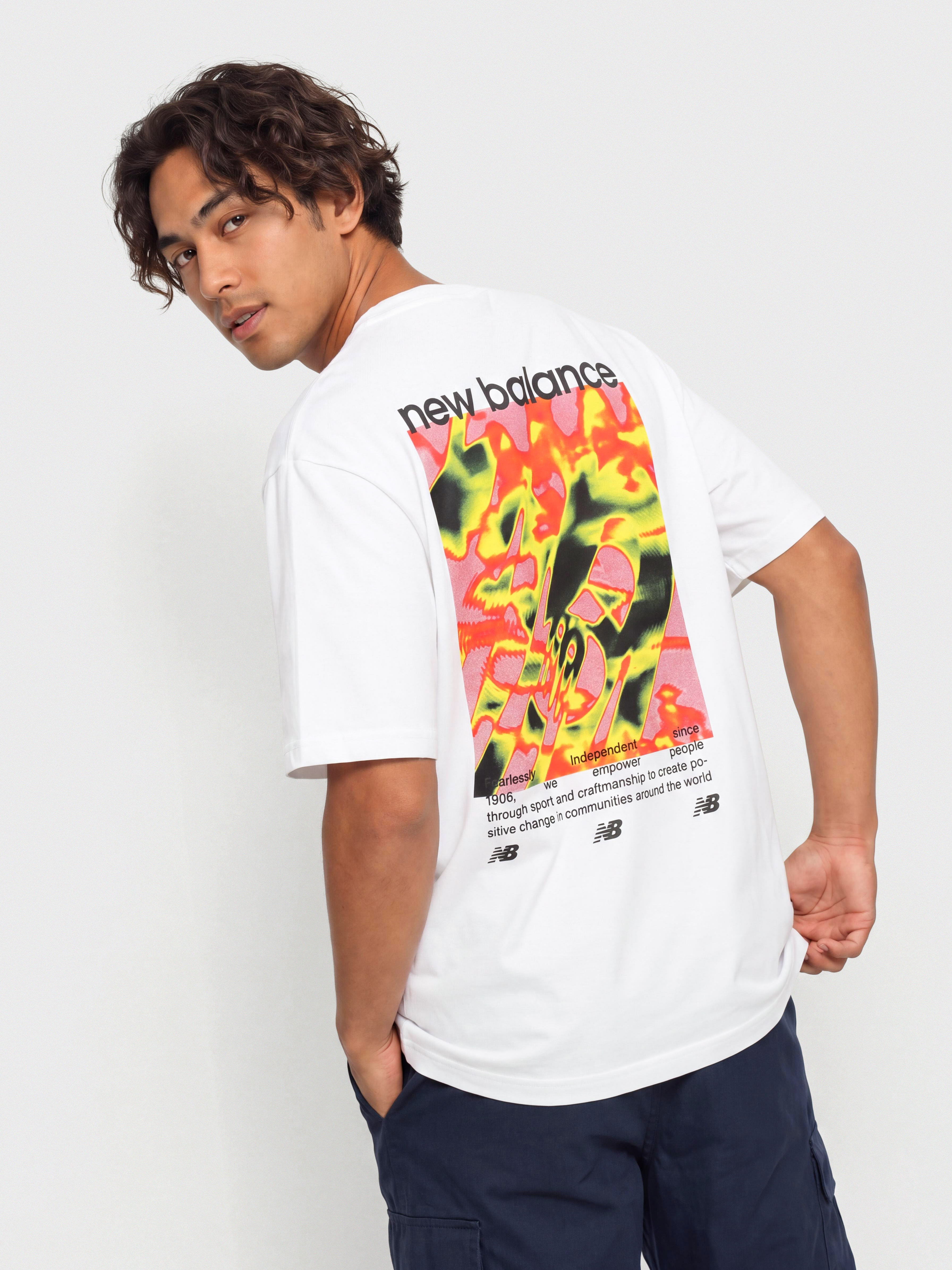 Tricou New Balance Heat Map Forward Thinker (white)