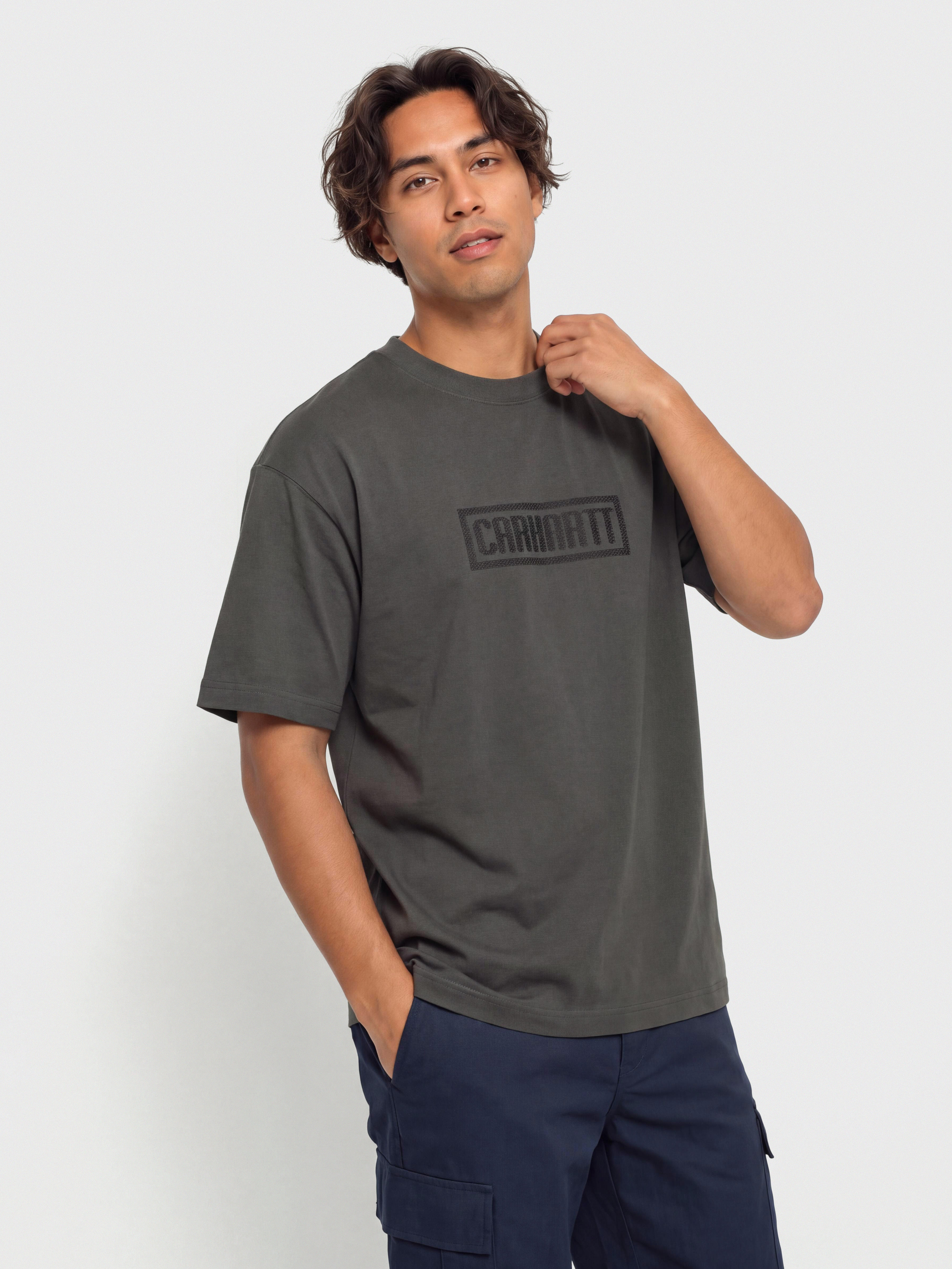 Tricou Carhartt WIP Bricky Man (soot/stone dyed)