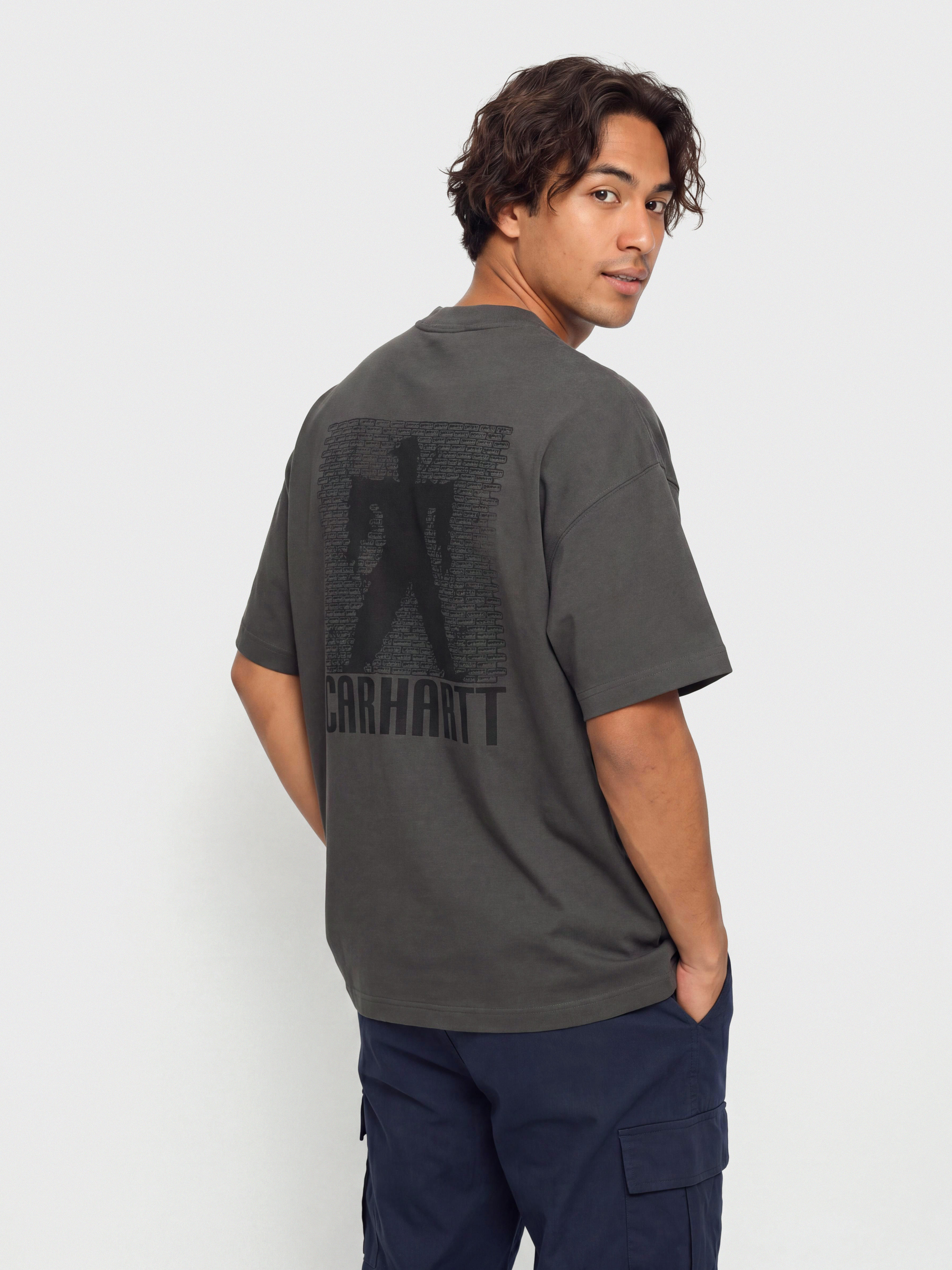 Tricou Carhartt WIP Bricky Man (soot/stone dyed)