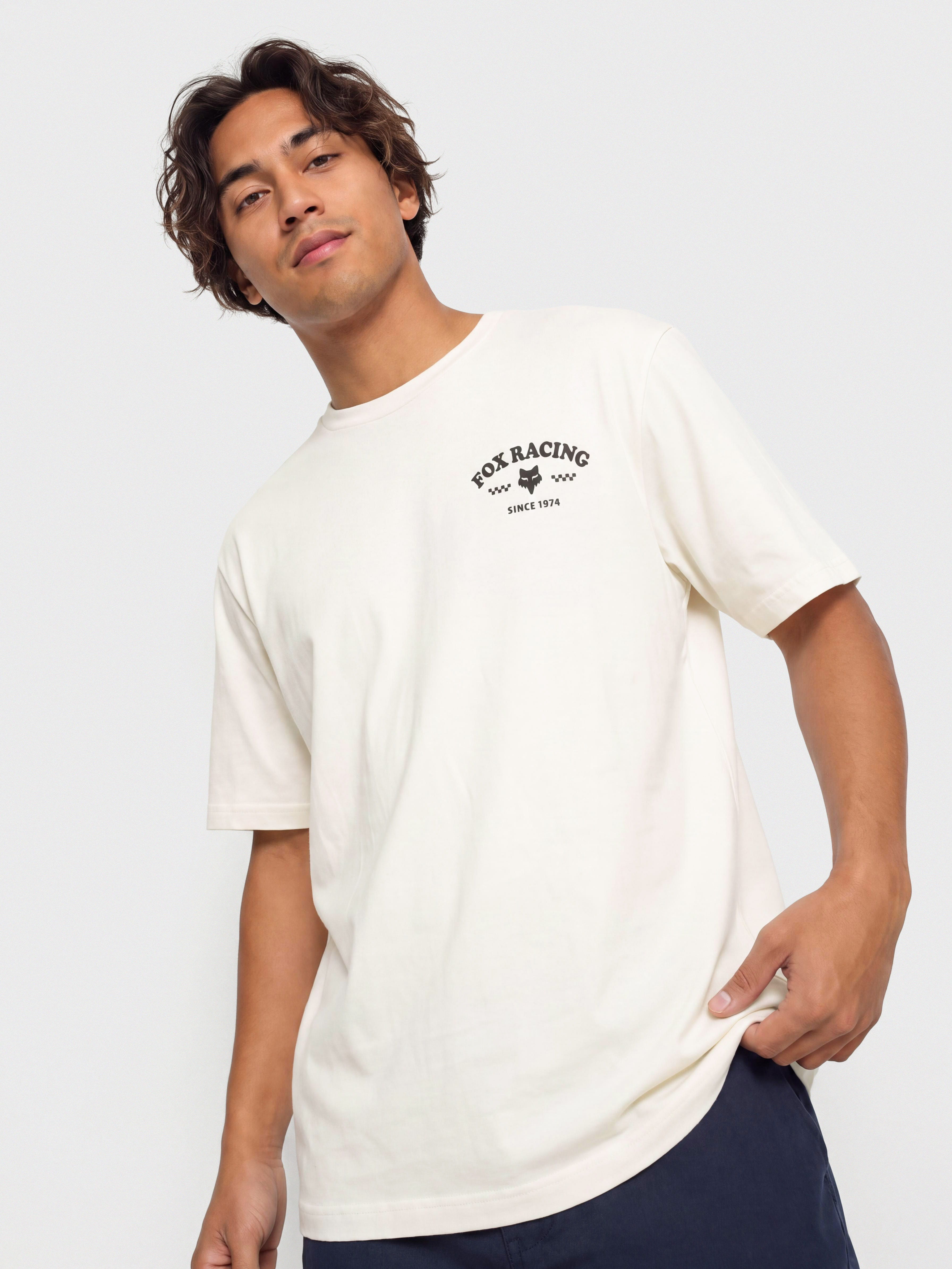 Tricou Fox Trick 195 (off white)