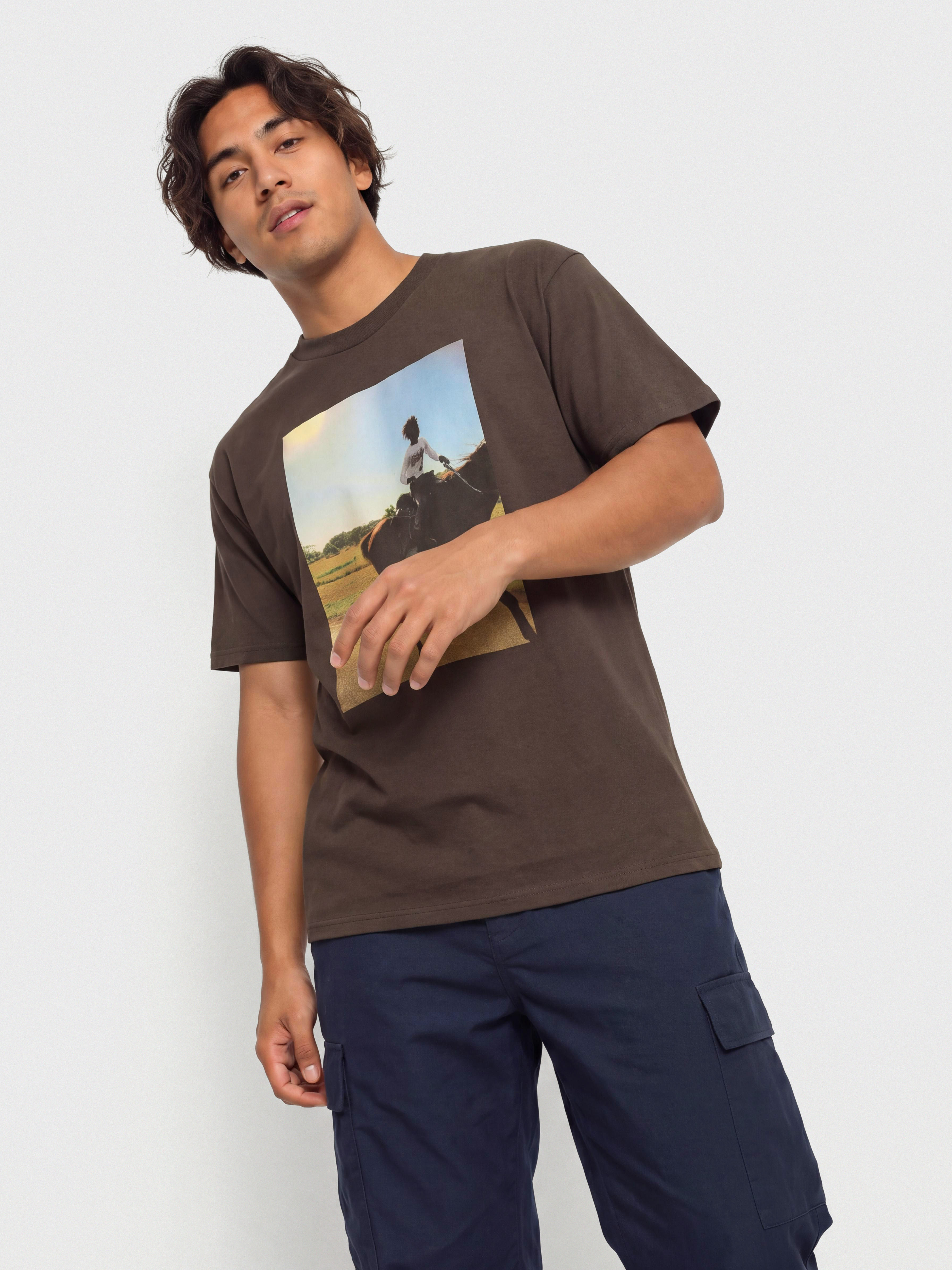 Tricou OBEY Trail Ride (java brown)