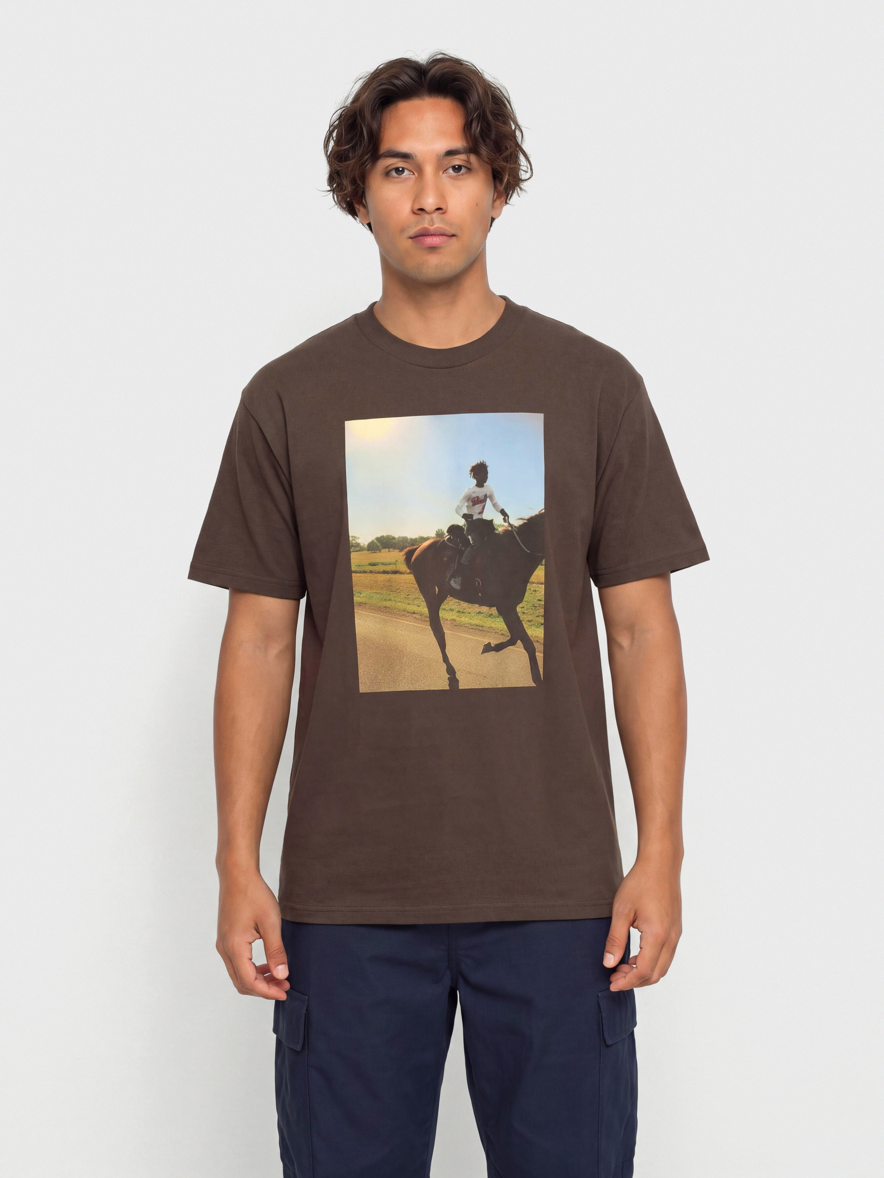 Tricou OBEY Trail Ride (java brown)