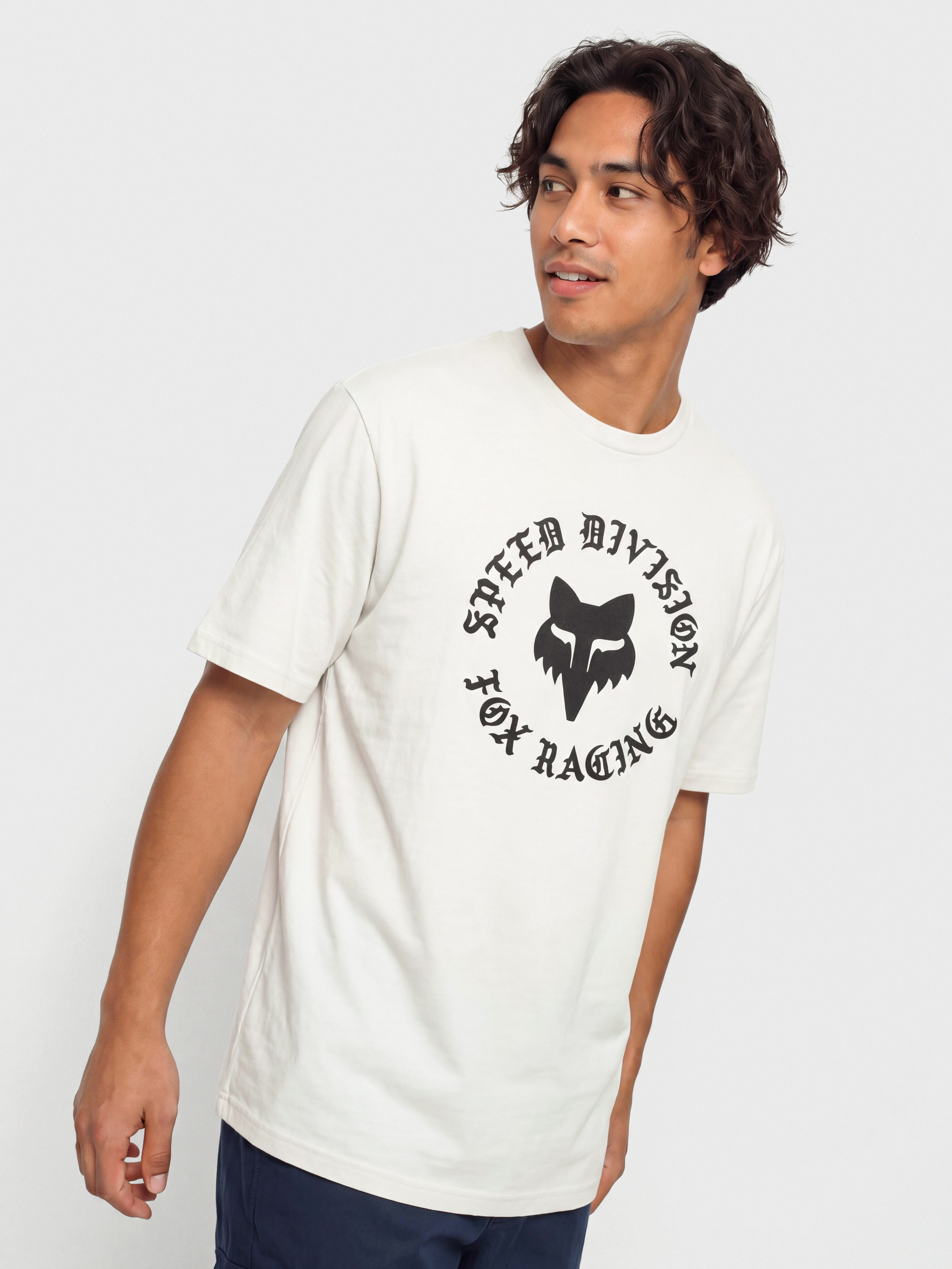 Tricou Fox Badge 195 (light grey)