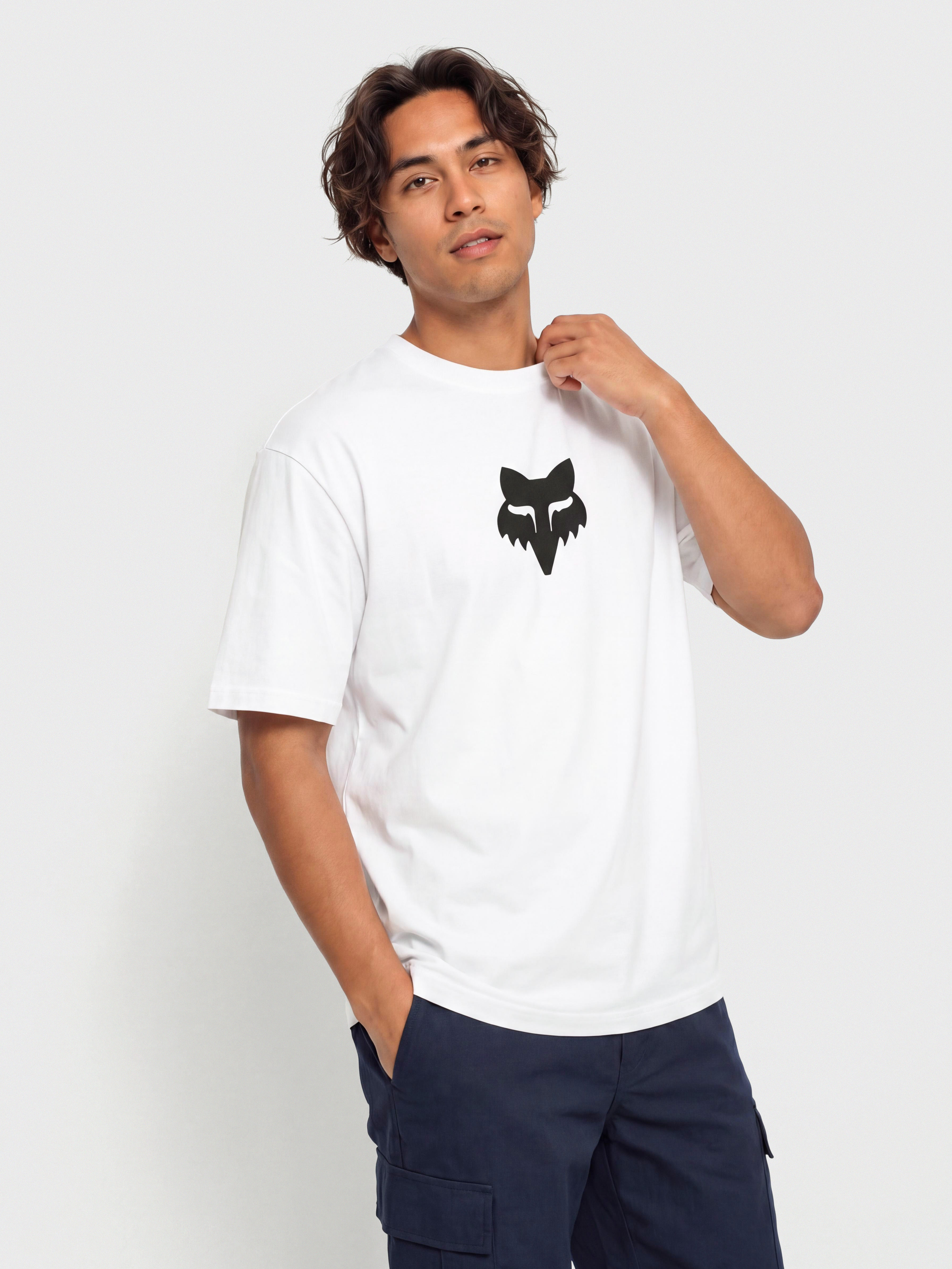 Tricou Fox Head 195 (optic white)