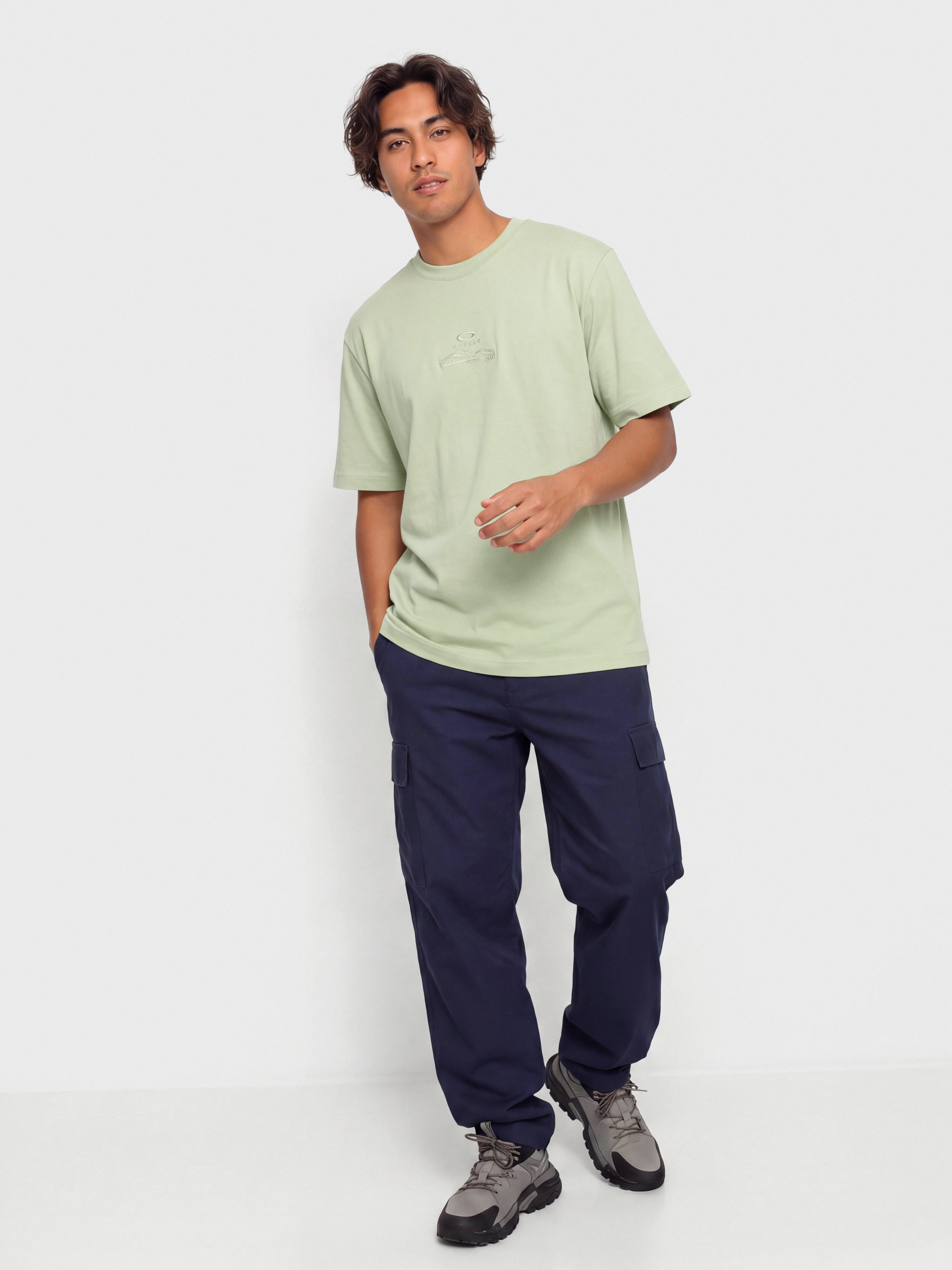 Tricou Oakley Mtn Ridge Embroidered (faded green)