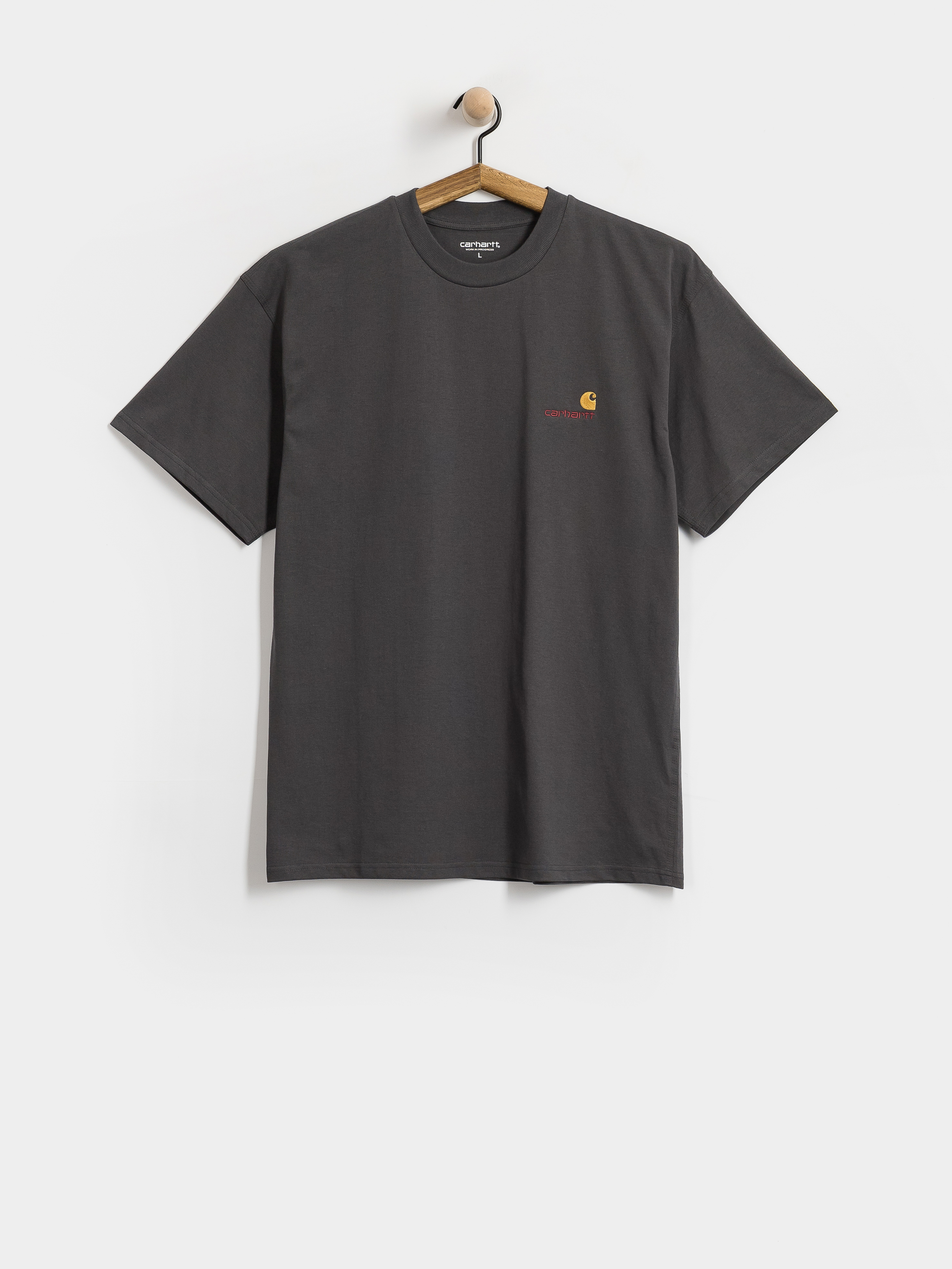 Tricou Carhartt WIP American Script (graphite)