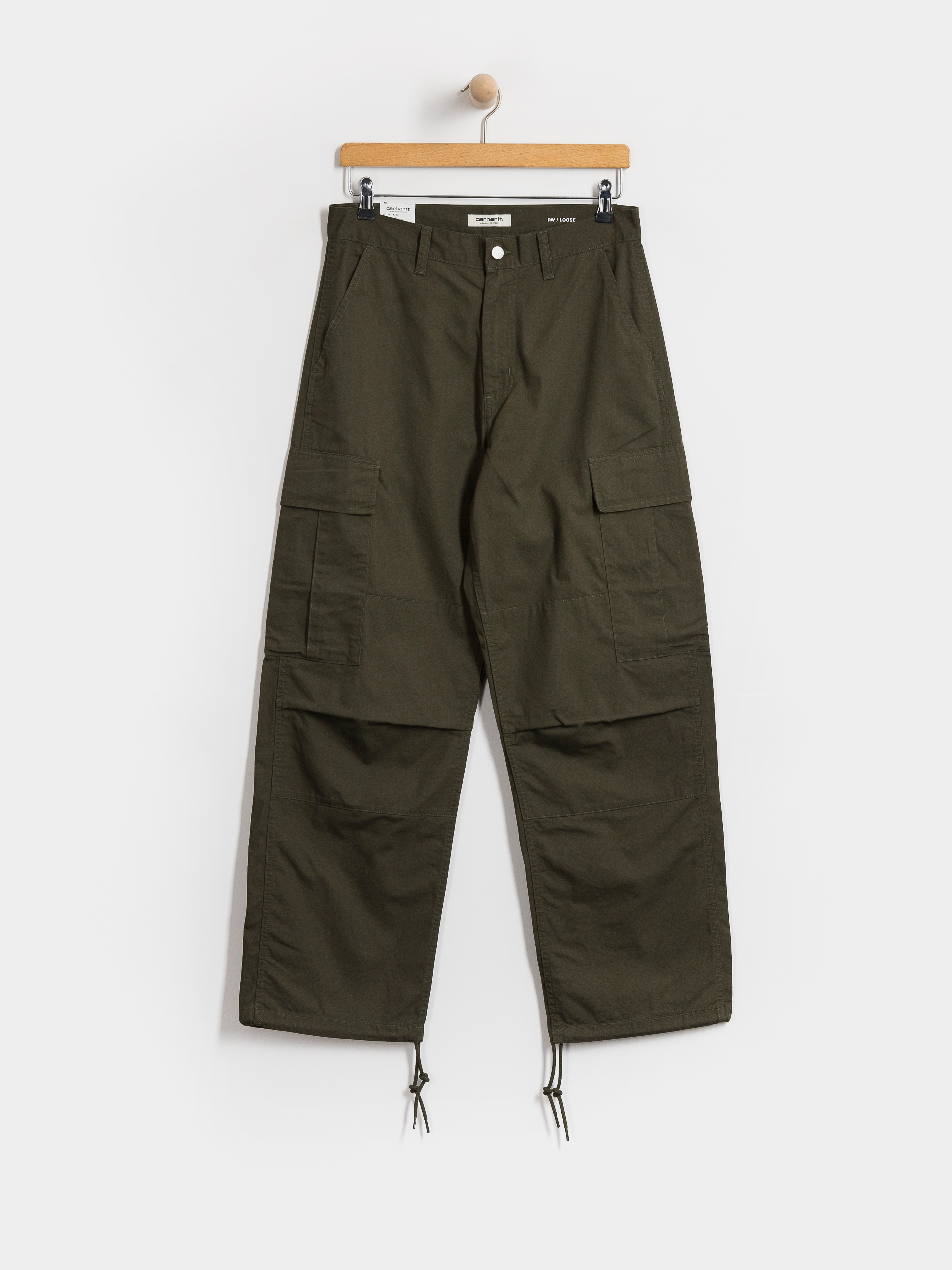 Pantaloni Carhartt WIP Brandon Cargo Wmn (cypress/rinsed)