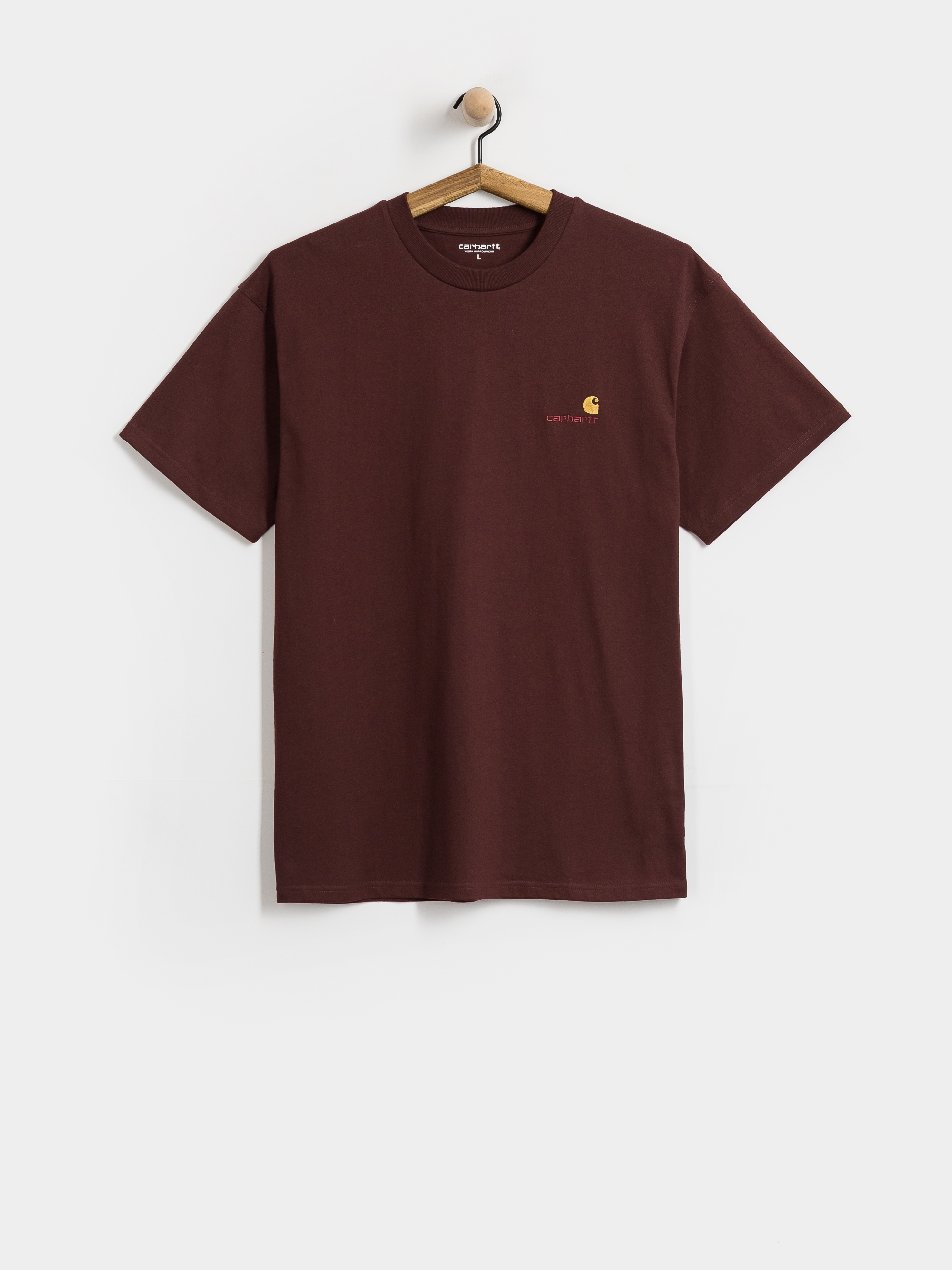 Tricou Carhartt WIP American Script (amarone)