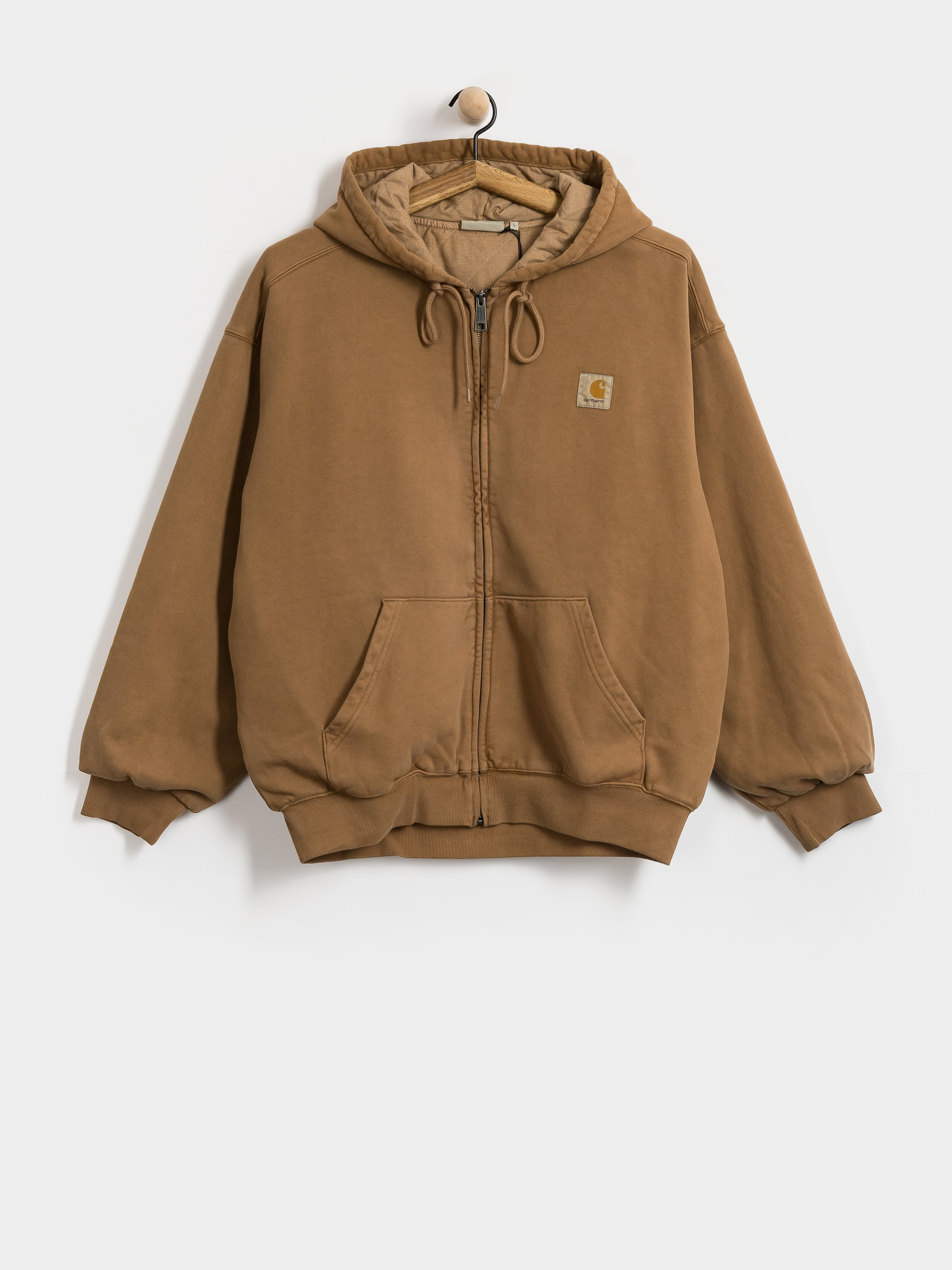 Hanorac cu glugă Carhartt WIP Vista ZHD (wip h brown/garment dyed)