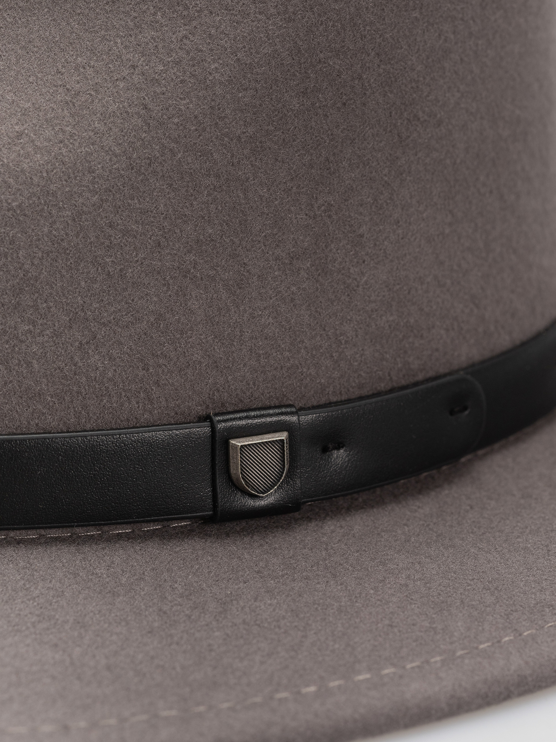 Pălărie Brixton Messer Fedora (grey/grey)