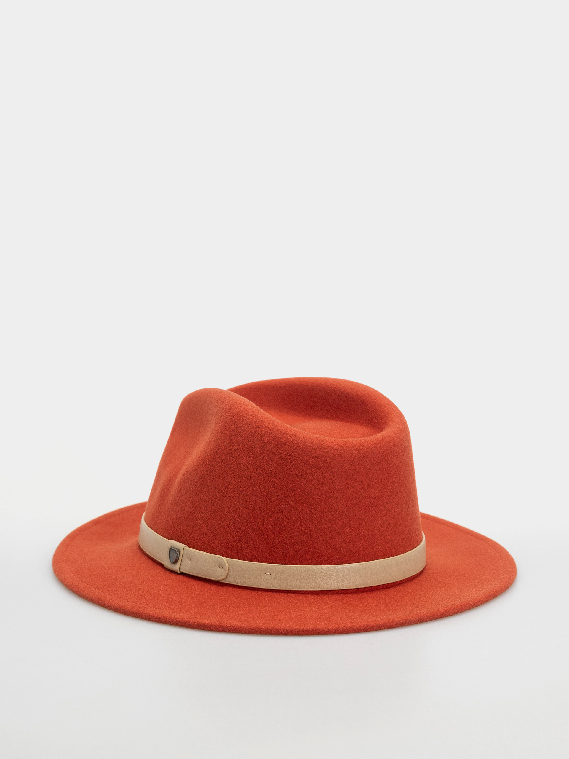 Pălărie Brixton Messer Fedora (red earth/wax paper)