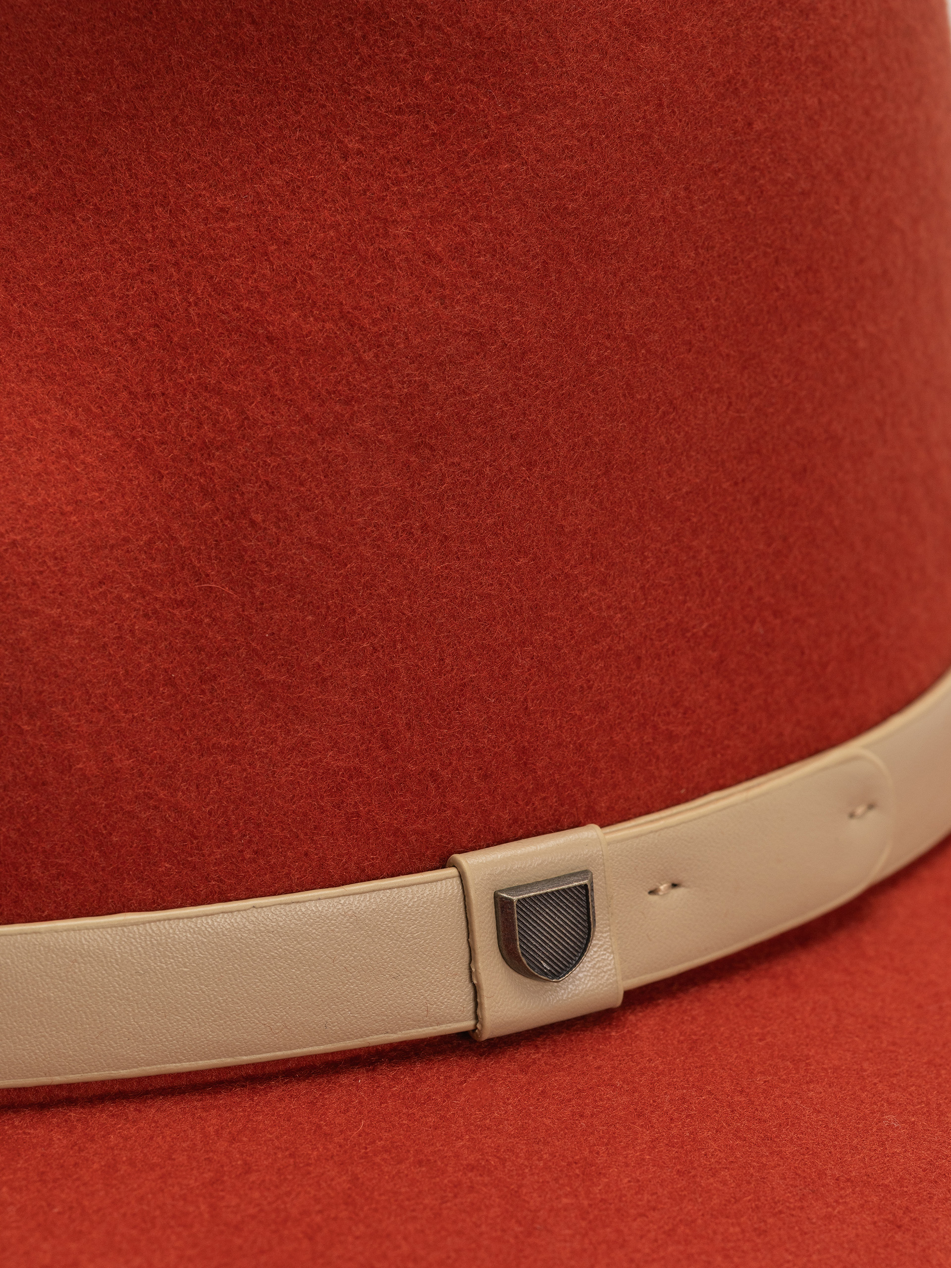 Pălărie Brixton Messer Fedora (red earth/wax paper)