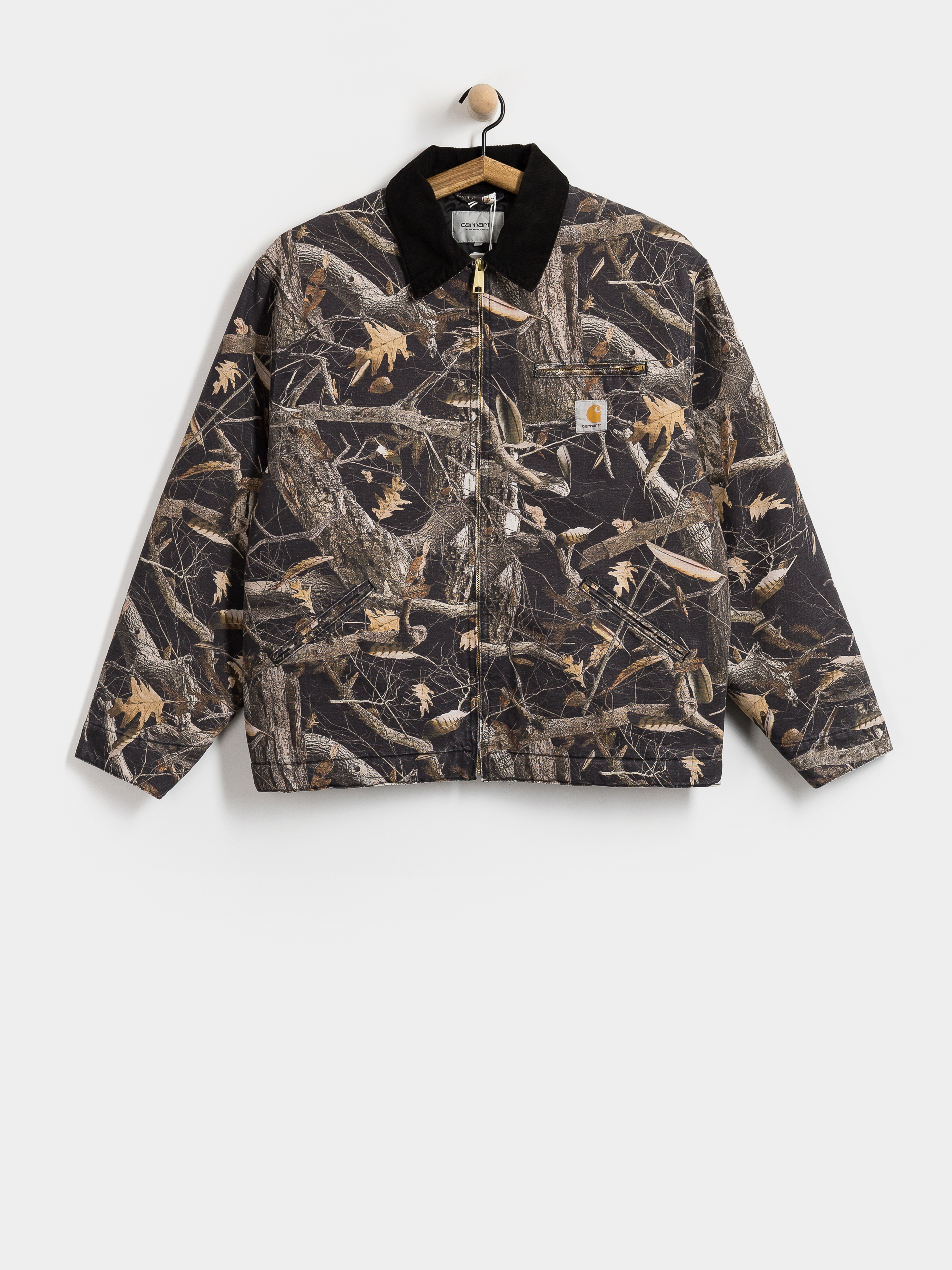 Geacă Carhartt WIP OG Detroit (camo feather tree black/black/heavy stone wash)