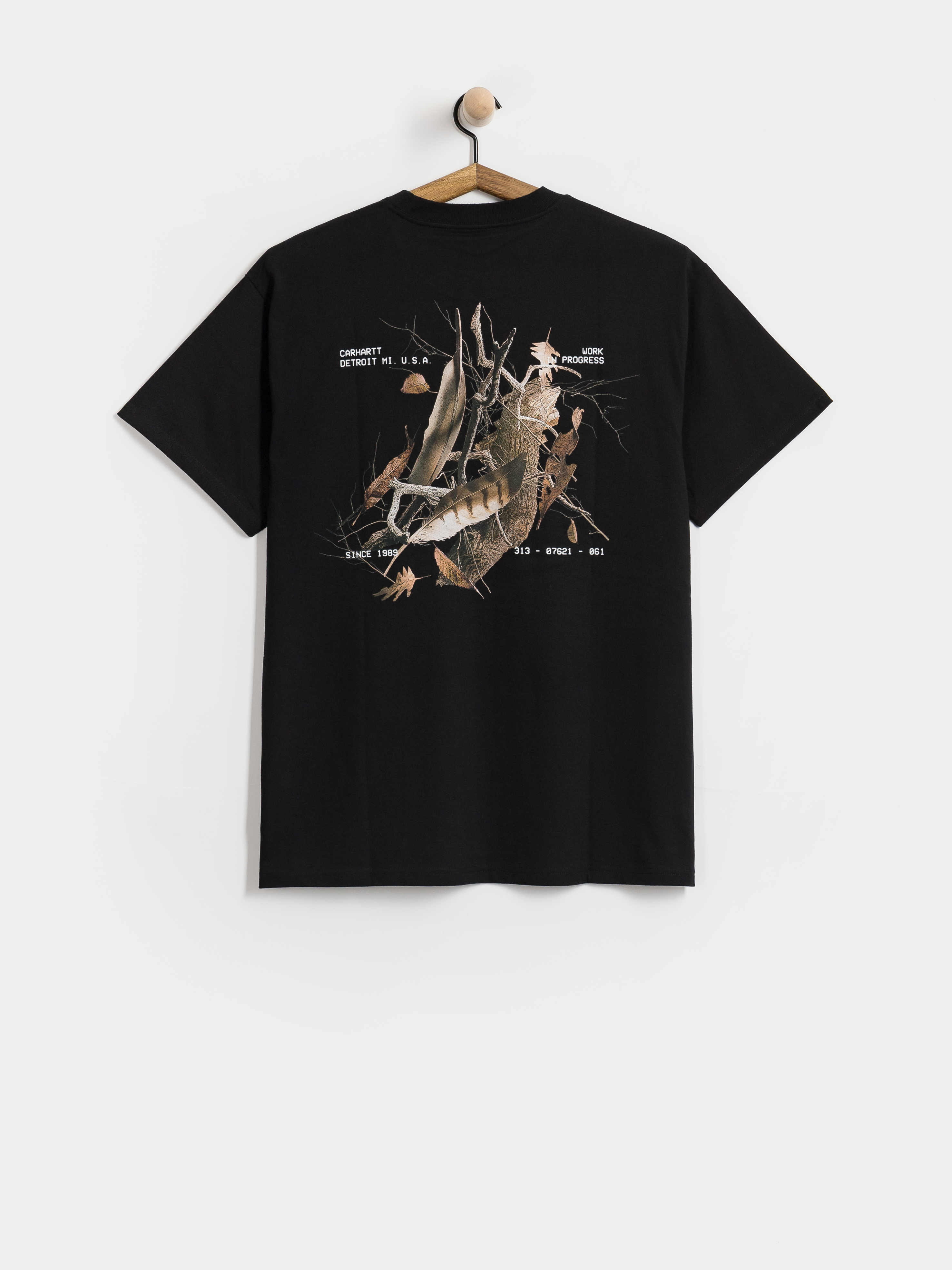 Tricou Carhartt WIP Feather Progress (black)