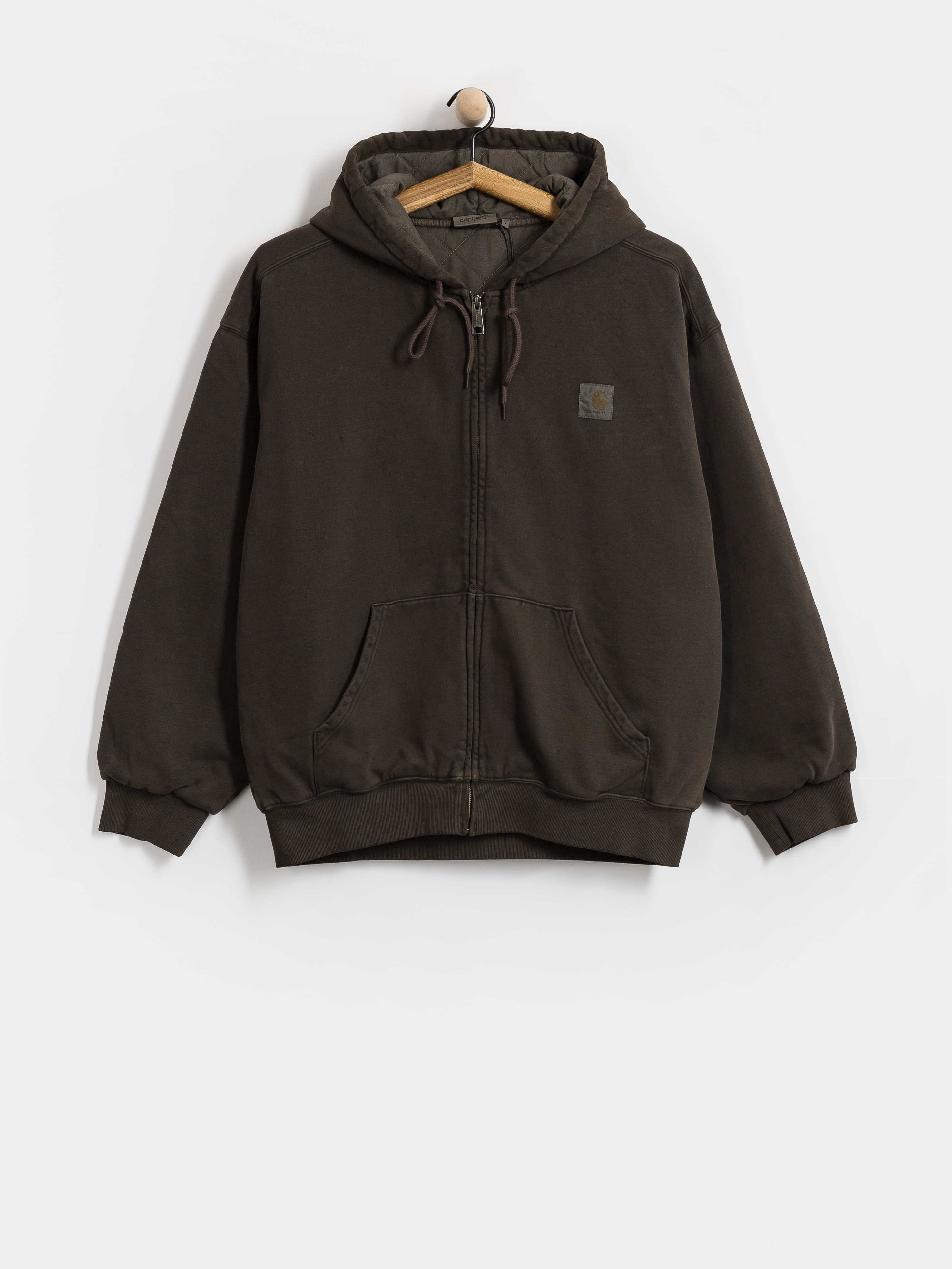 Hanorac cu glugă Carhartt WIP Vista ZHD (tobacco/garment dyed)