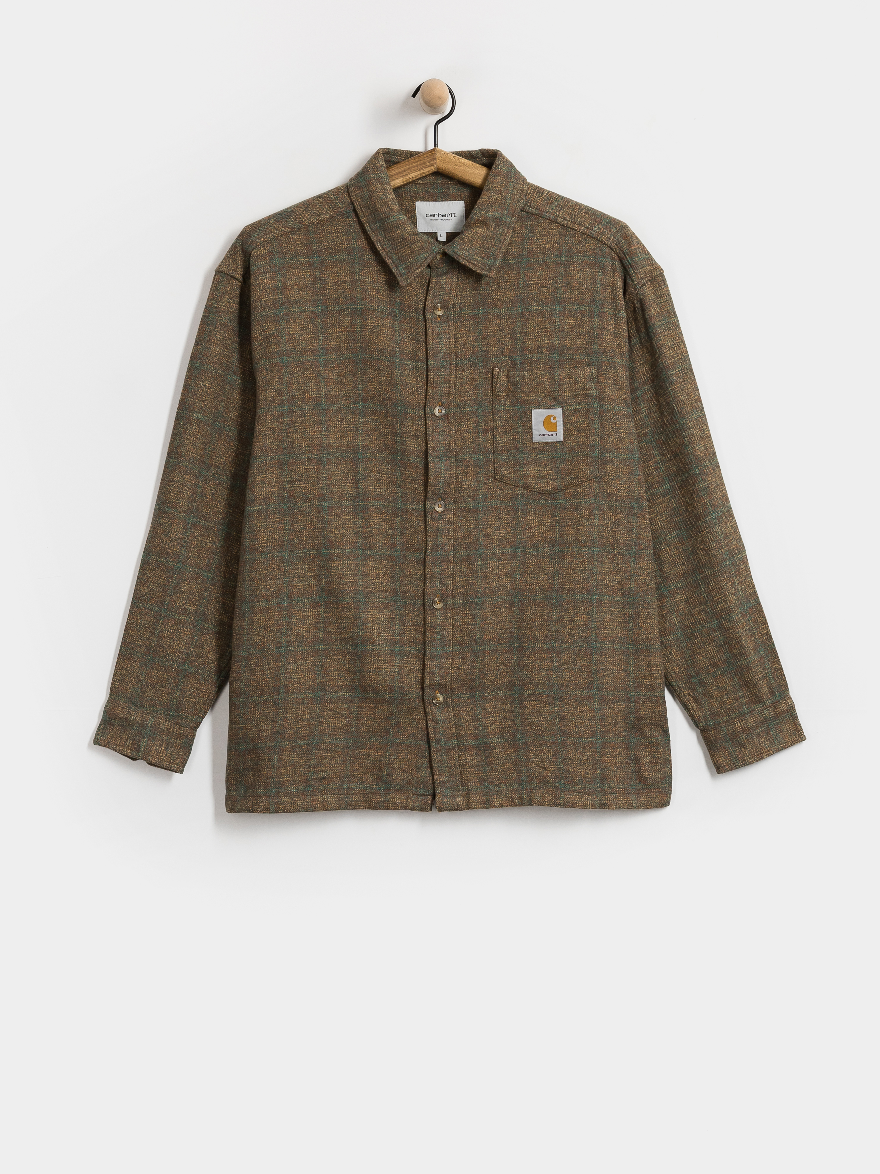 Cu0103mau0219u0103 Carhartt WIP Bagley (bagley check hamilton brown)