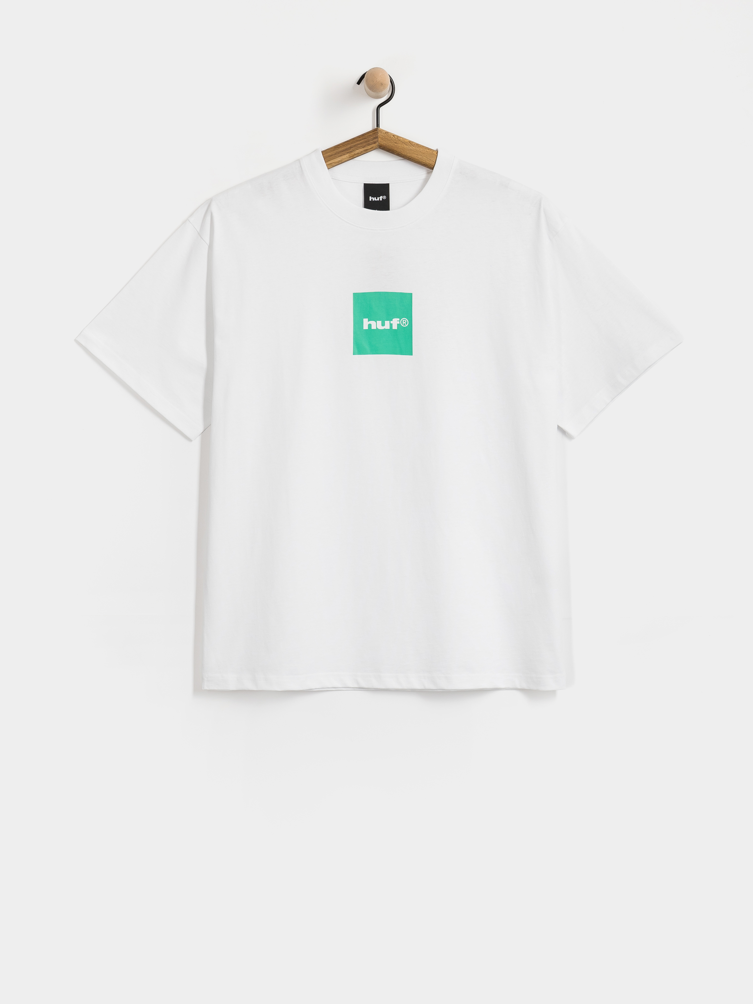 Tricou HUF Box Logo (white teal)