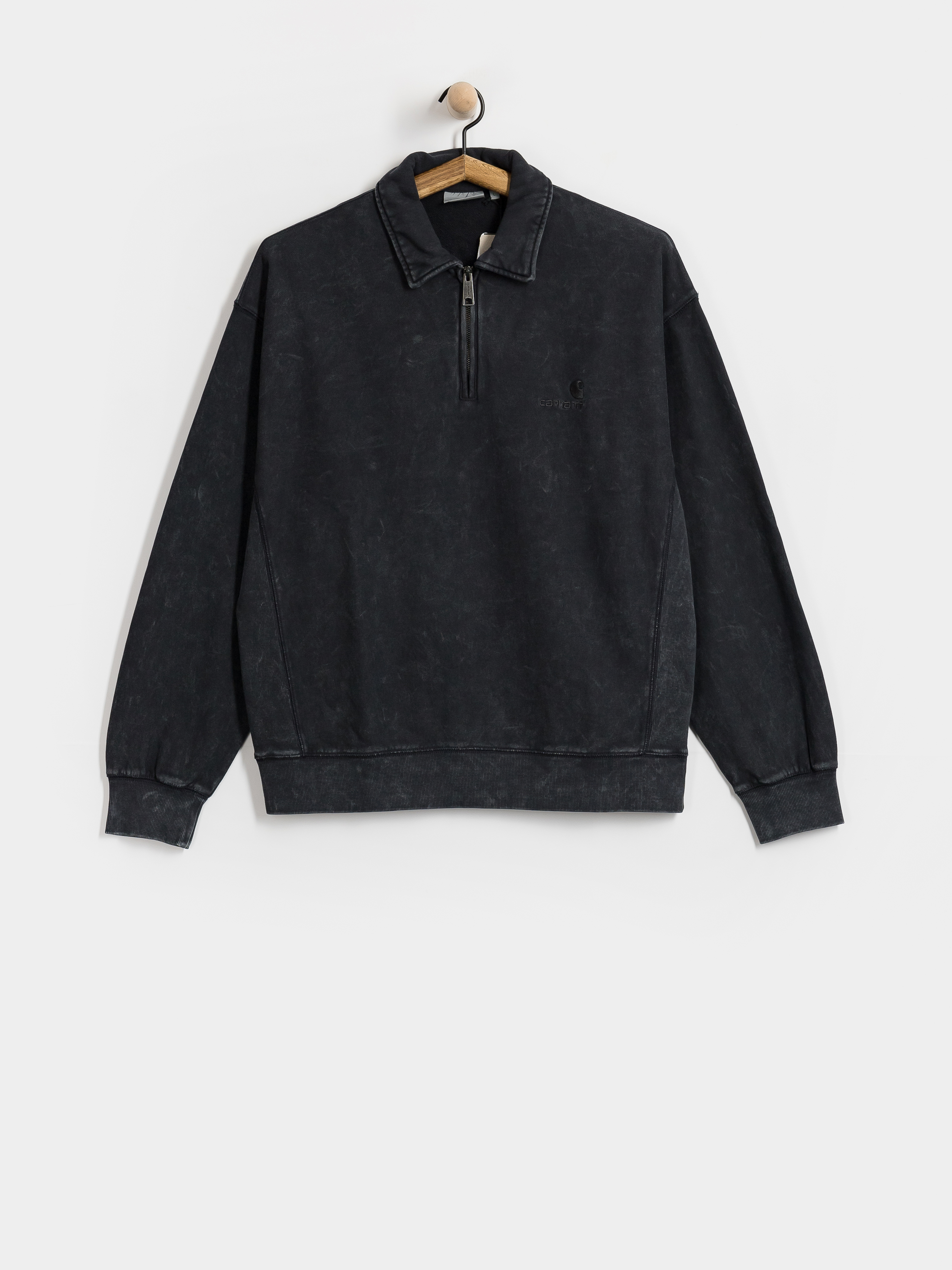 Hanorac Carhartt WIP Lambert Polo (black/moon wash)