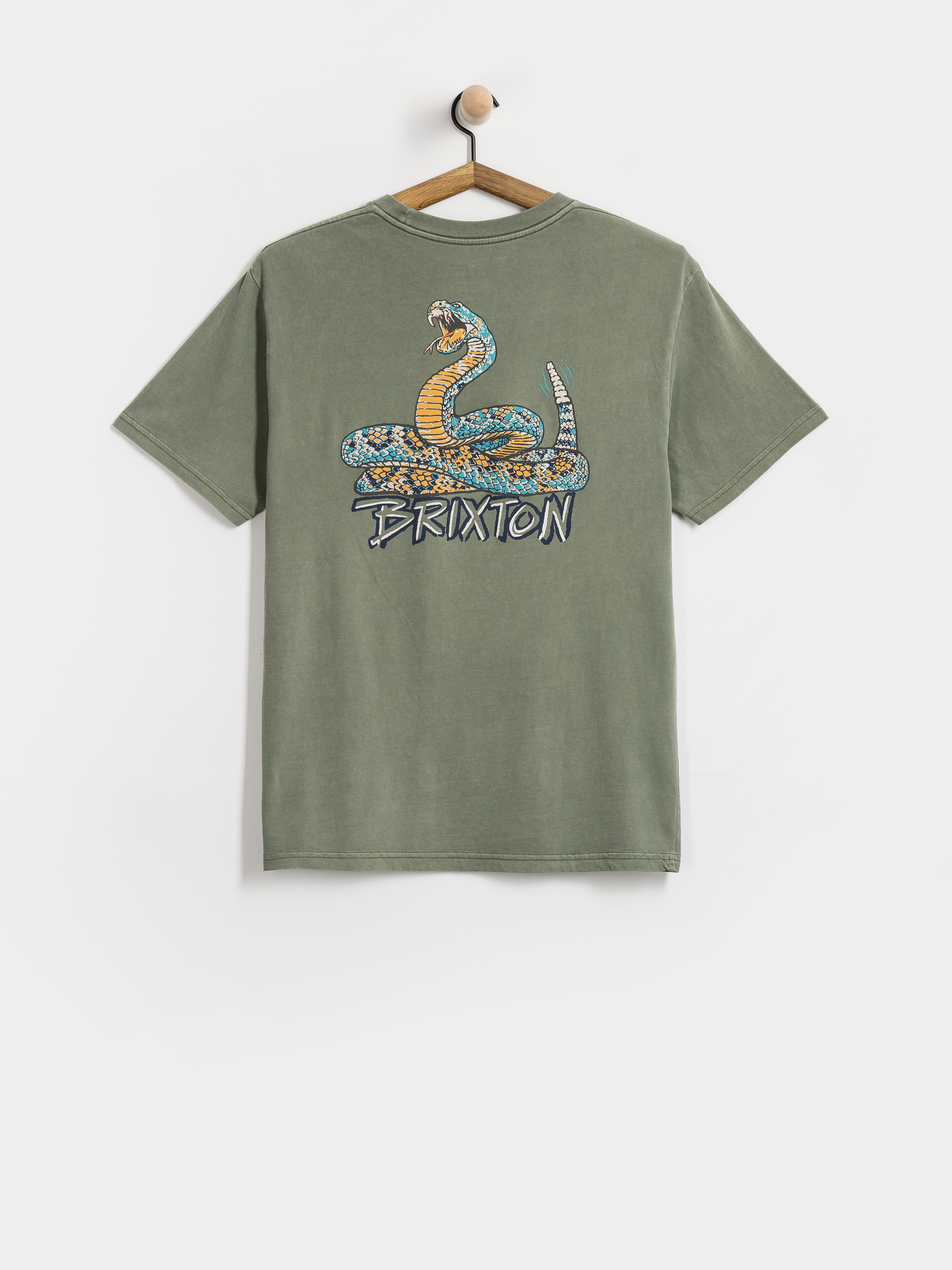 Tricou Brixton Rockton Stnd (olive surplus worn wash)