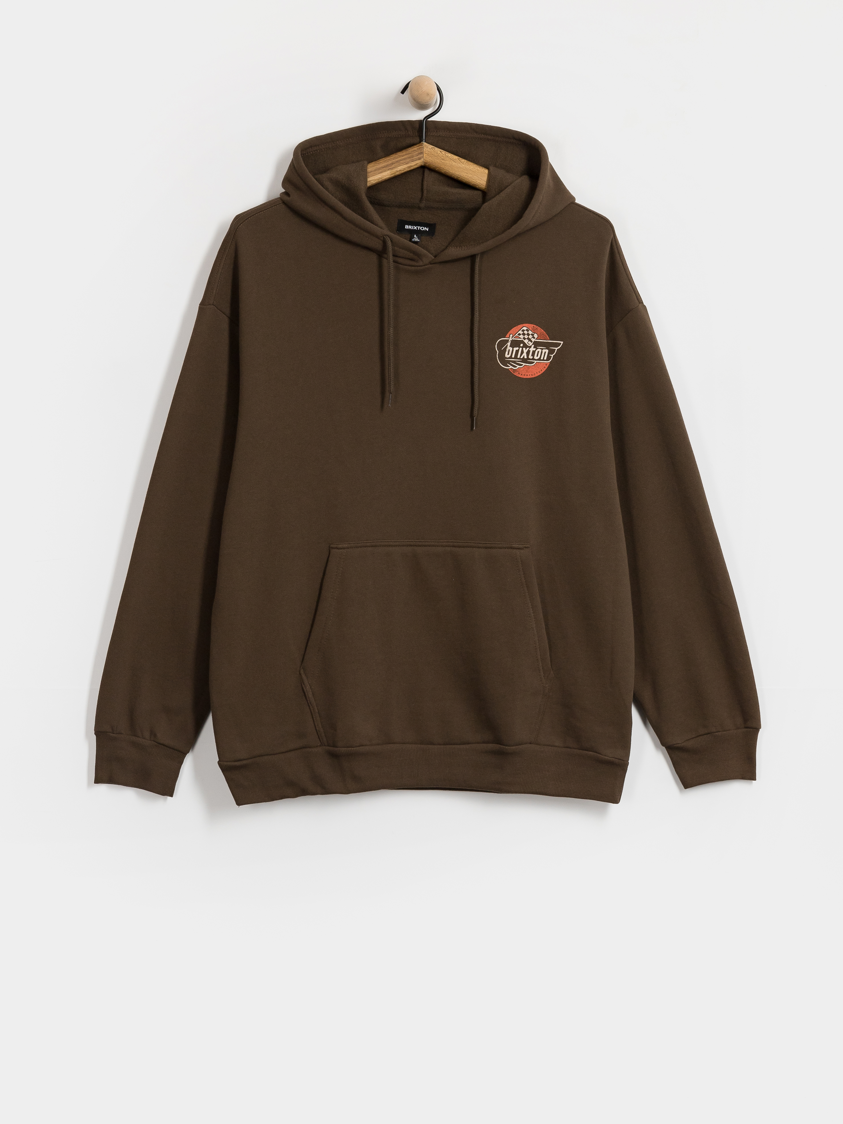 Hanorac cu glugă Brixton Heyward HD (walnut brown)