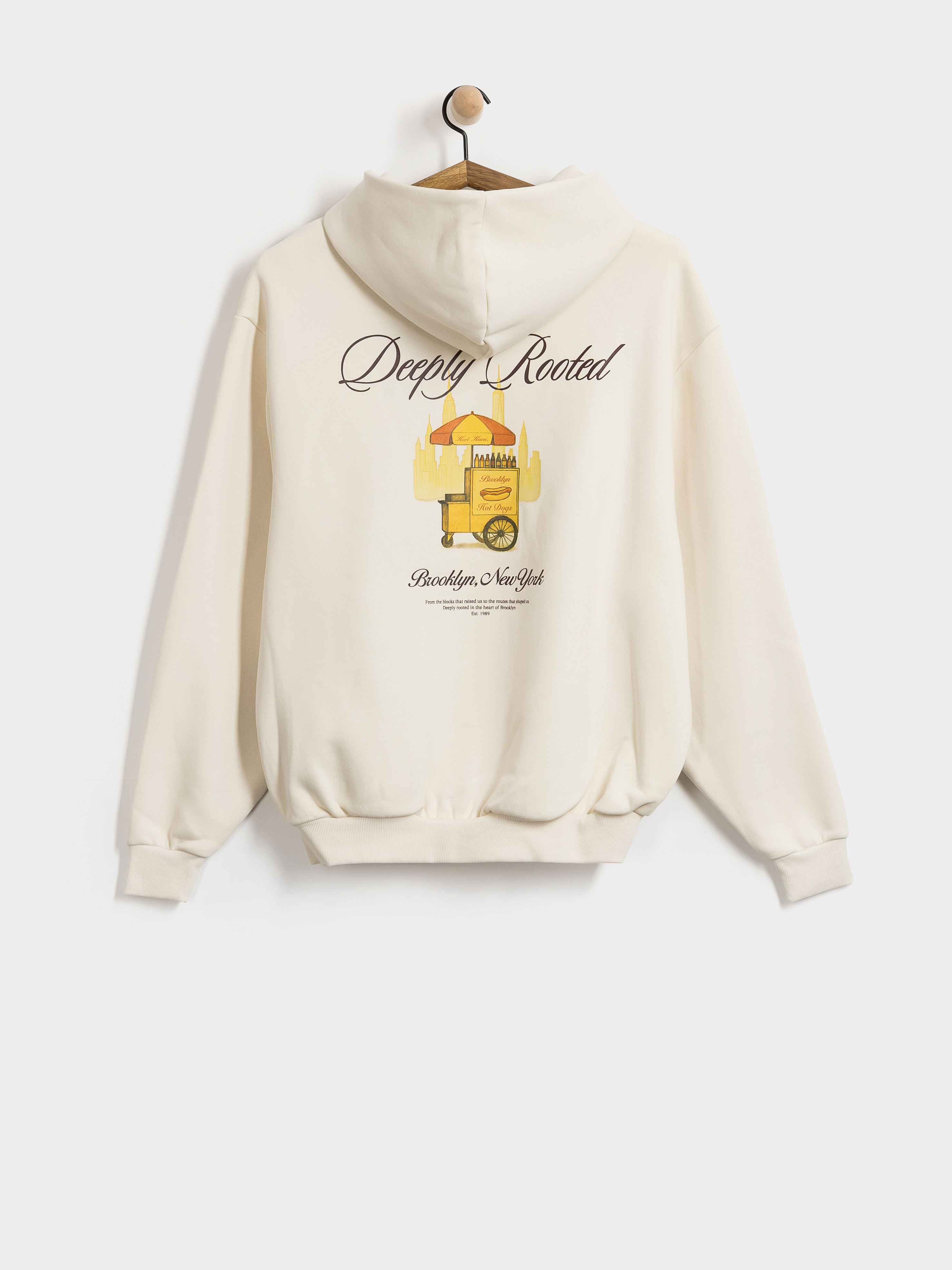 Hanorac cu glugu0103 Karl Kani Signature Hot Dog Oversized HD (off white)