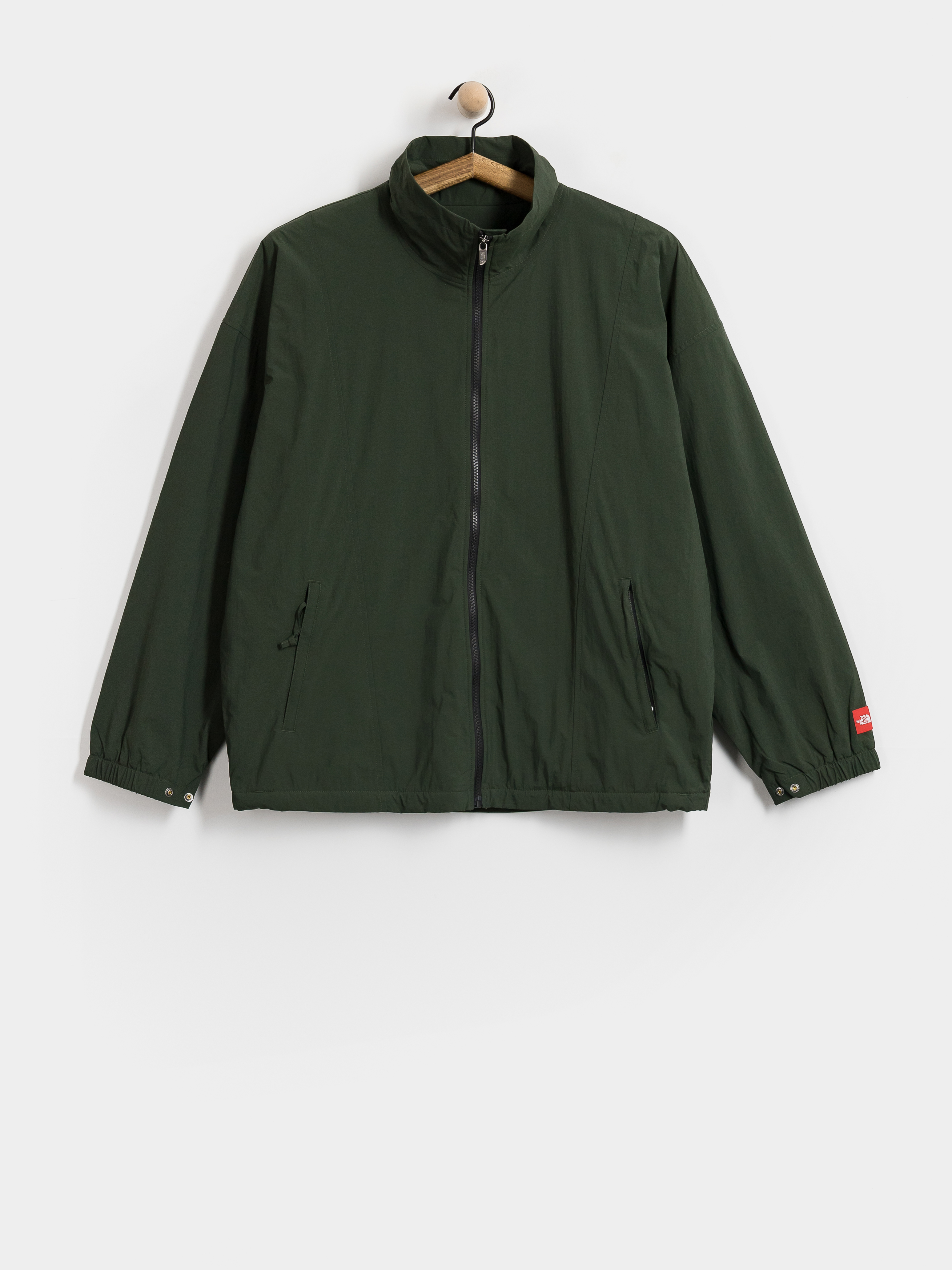 Geacu0103 The North Face Red Box Nylon Fleece Lined (bottle green)