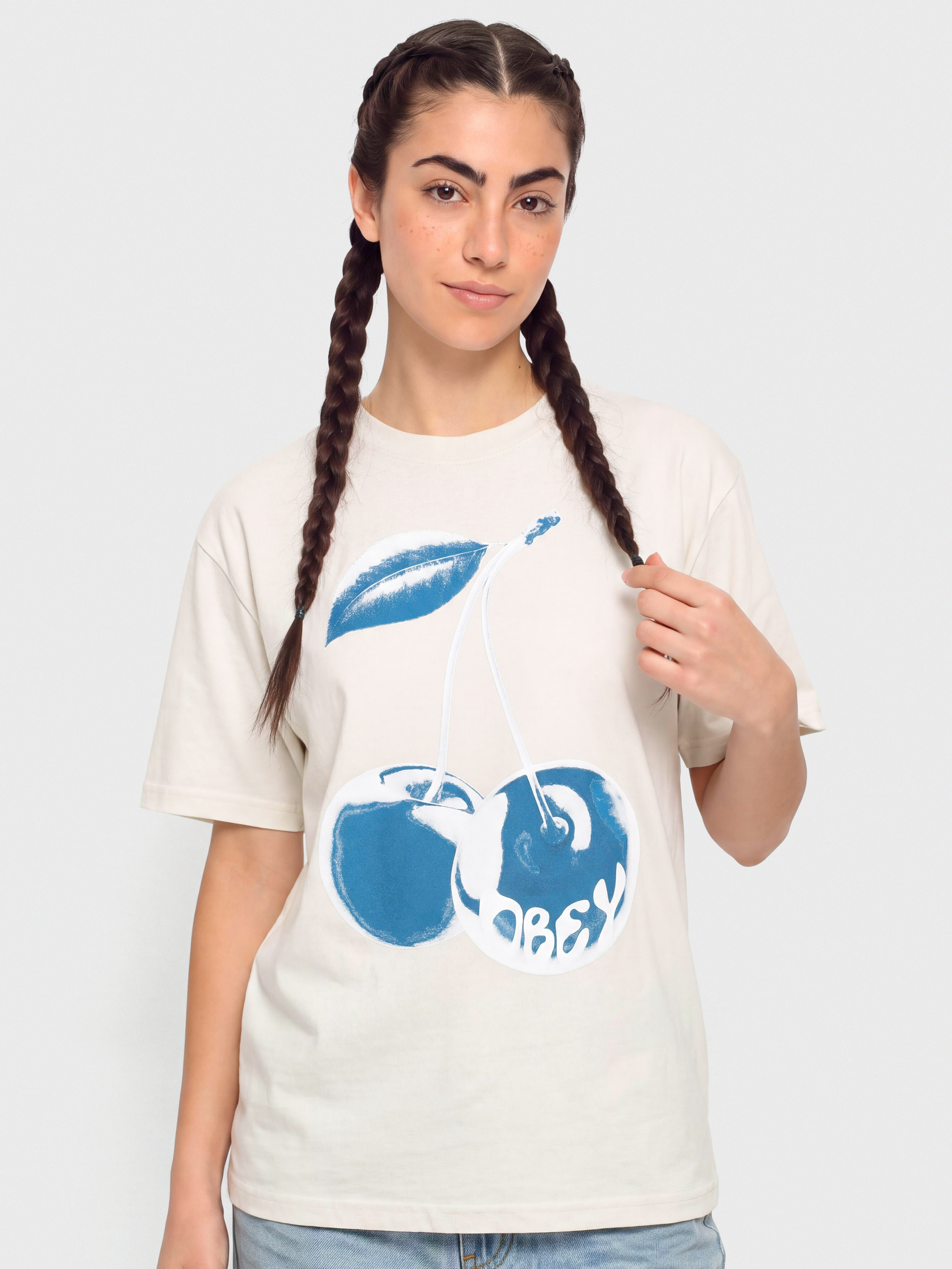 Tricou OBEY Blue Cherry Wmn