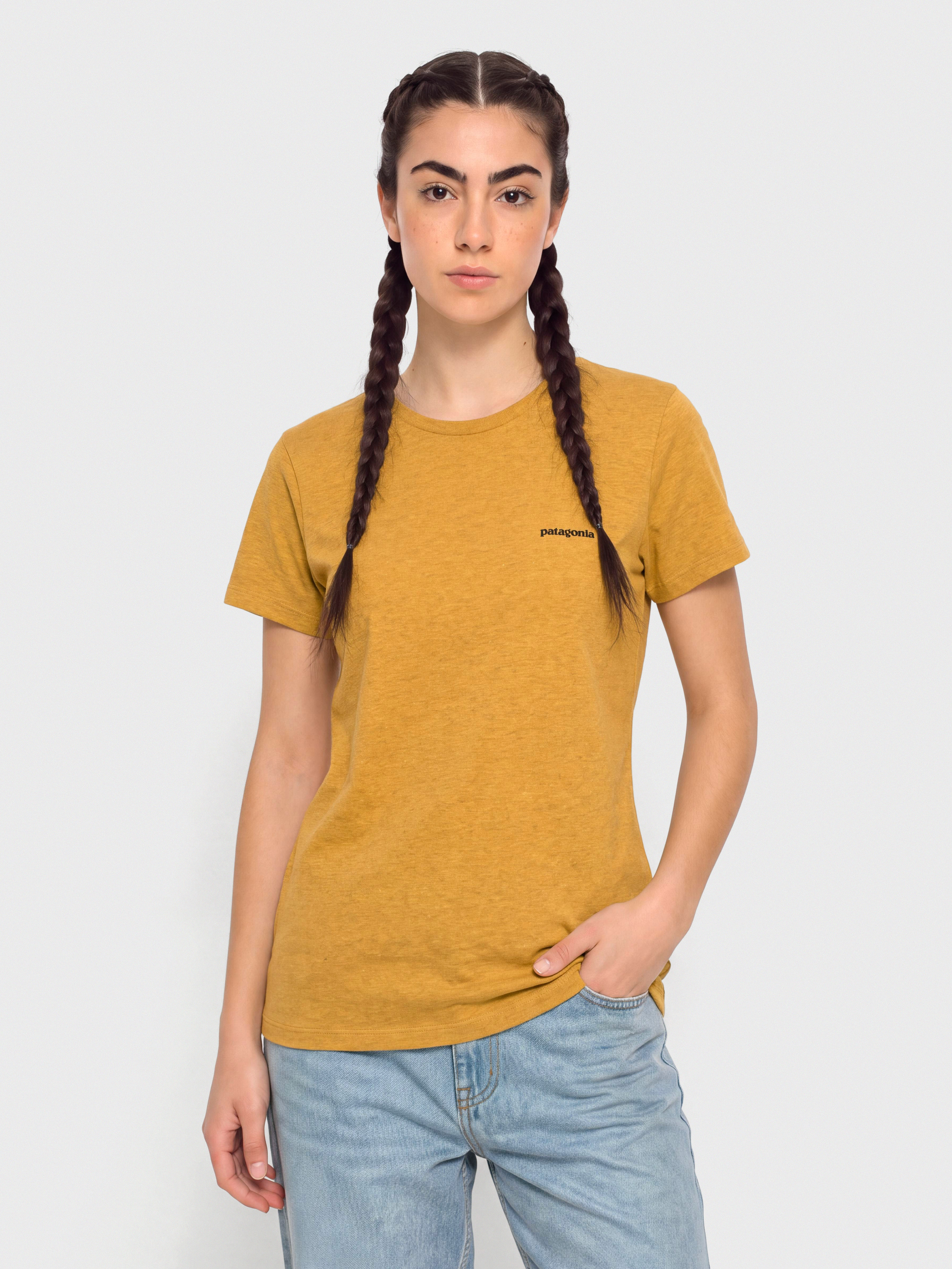 Tricou Patagonia P 6 Logo Responsibili Wmn (dried mango)