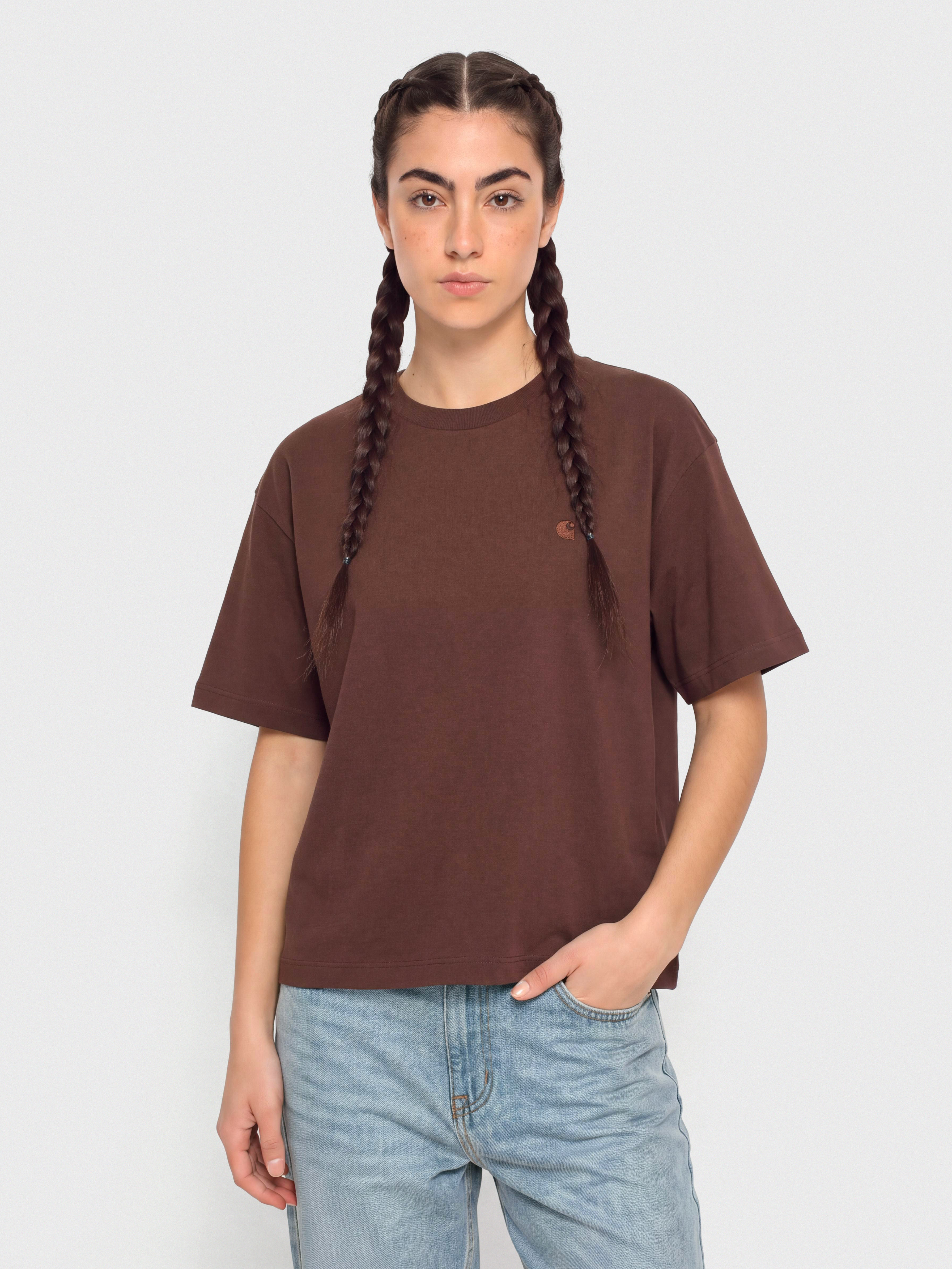 Tricou Carhartt WIP Chester Wmn (amarone)