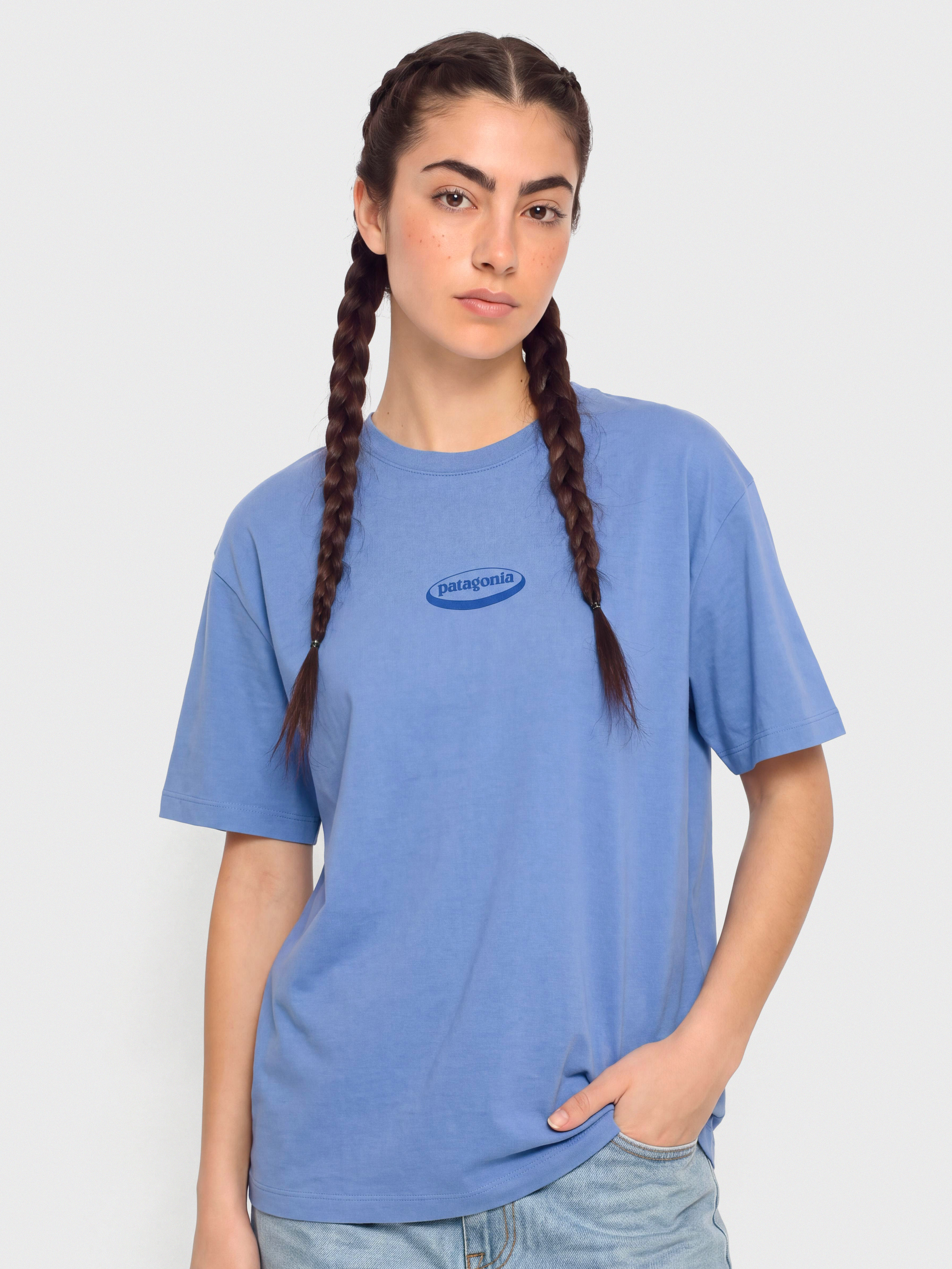 Tricou Patagonia 95 Oval Logo Oversized Wmn (diver blue)