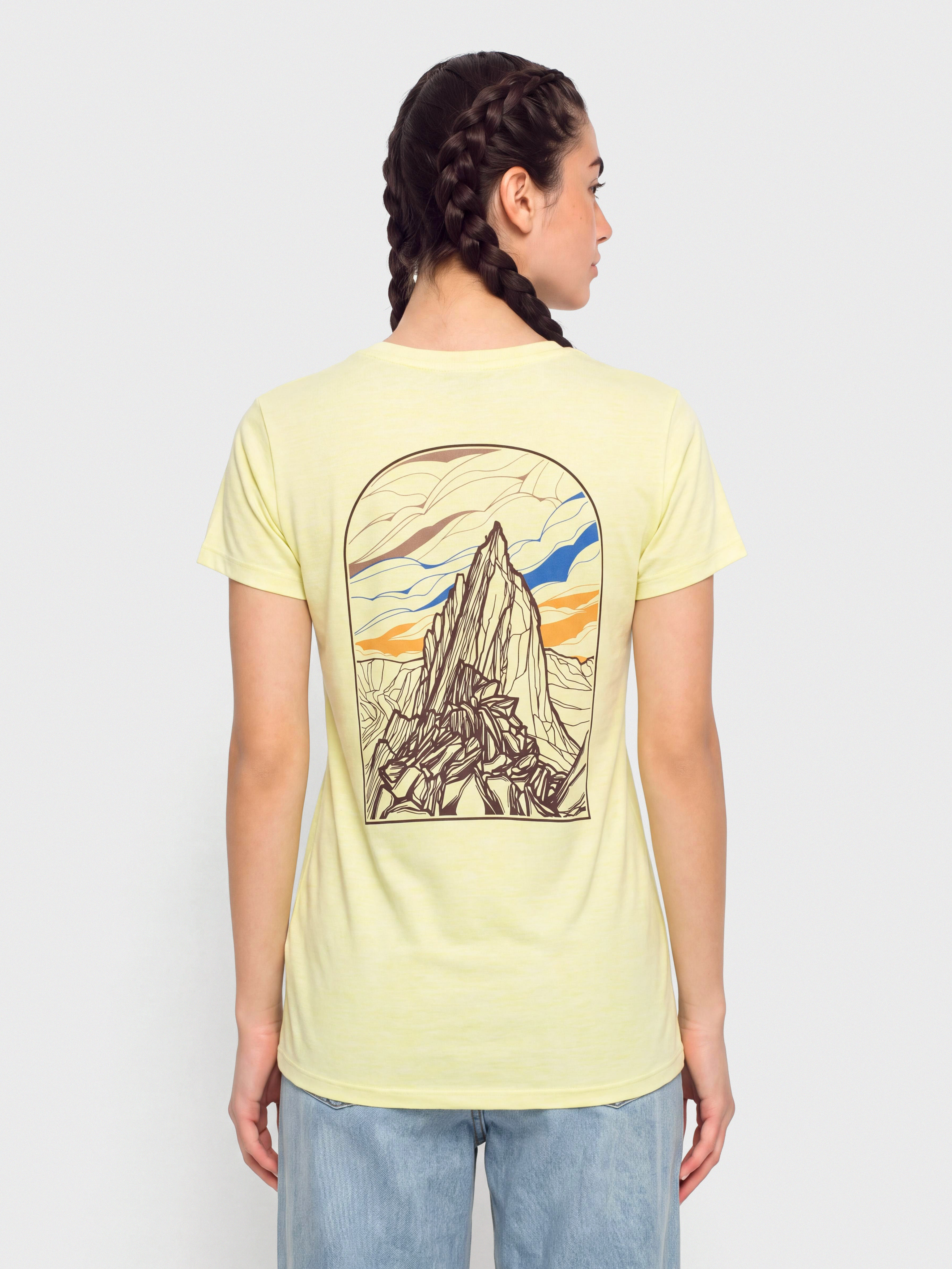 Tricou Patagonia Cap Cool Daily Cloud Crag Wmn (vellum green)