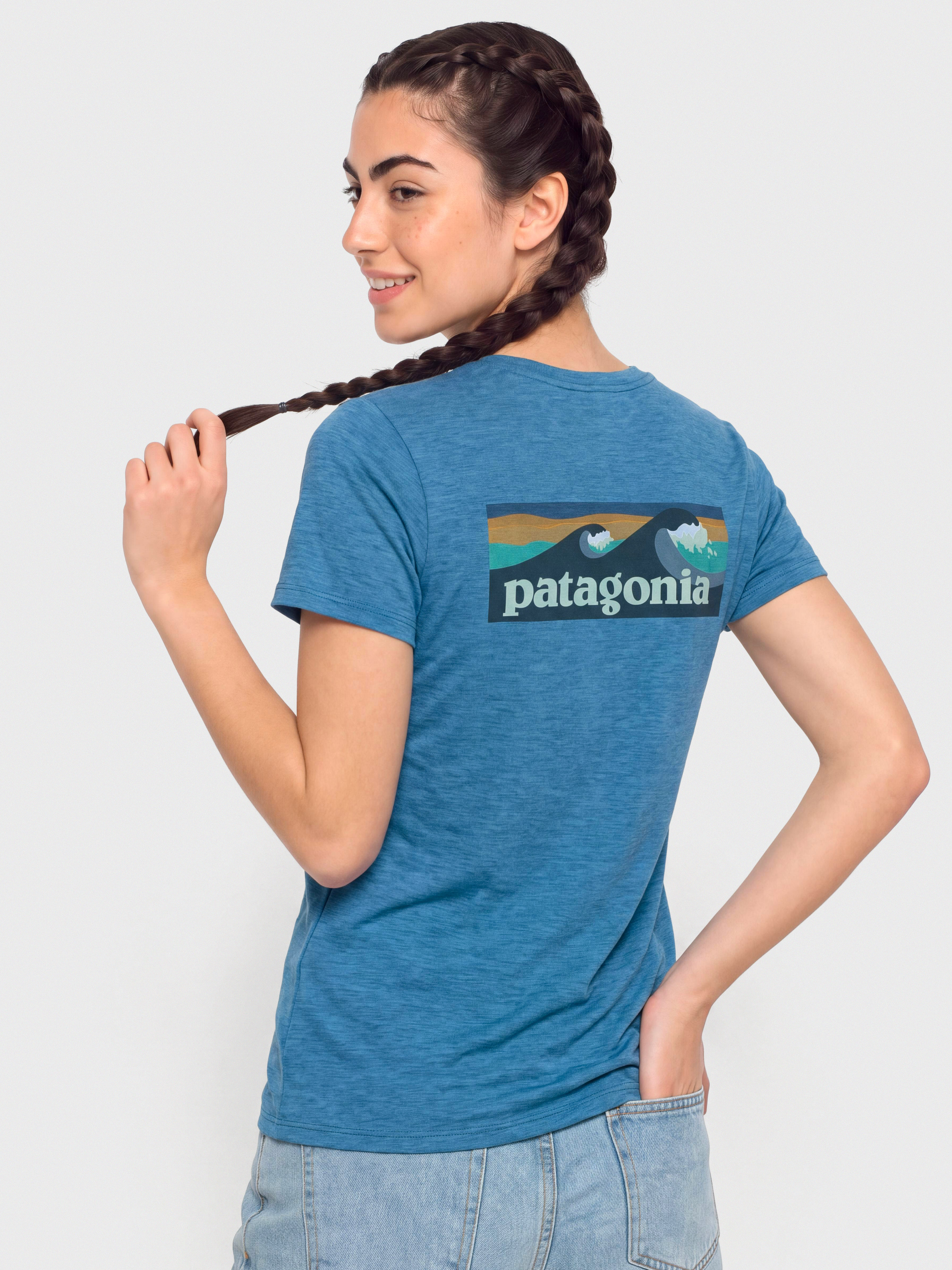 Tricou Patagonia Cap Cool Daily Boardshort Logo Wmn