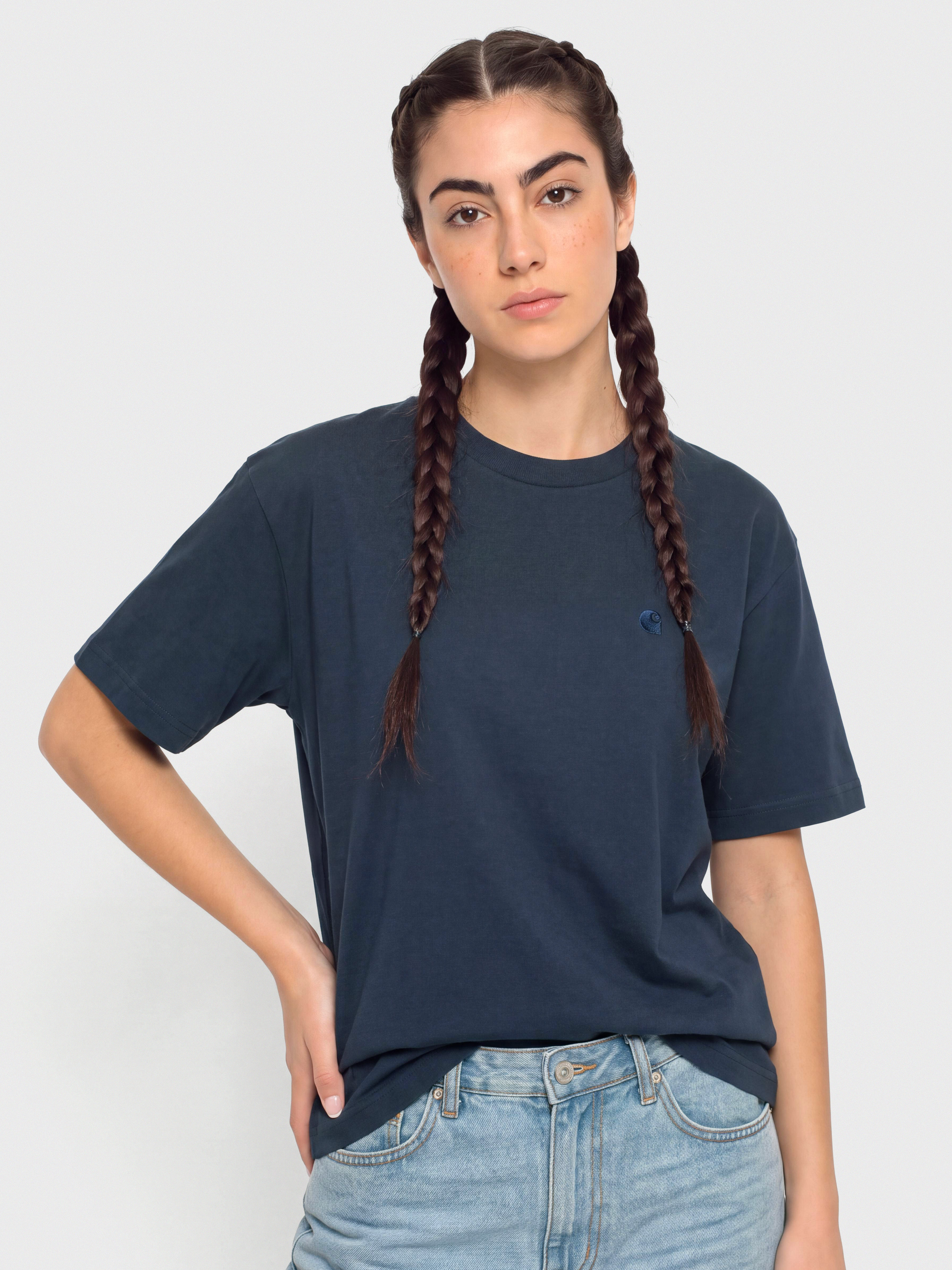 Tricou Carhartt WIP Chester Wmn (blue)
