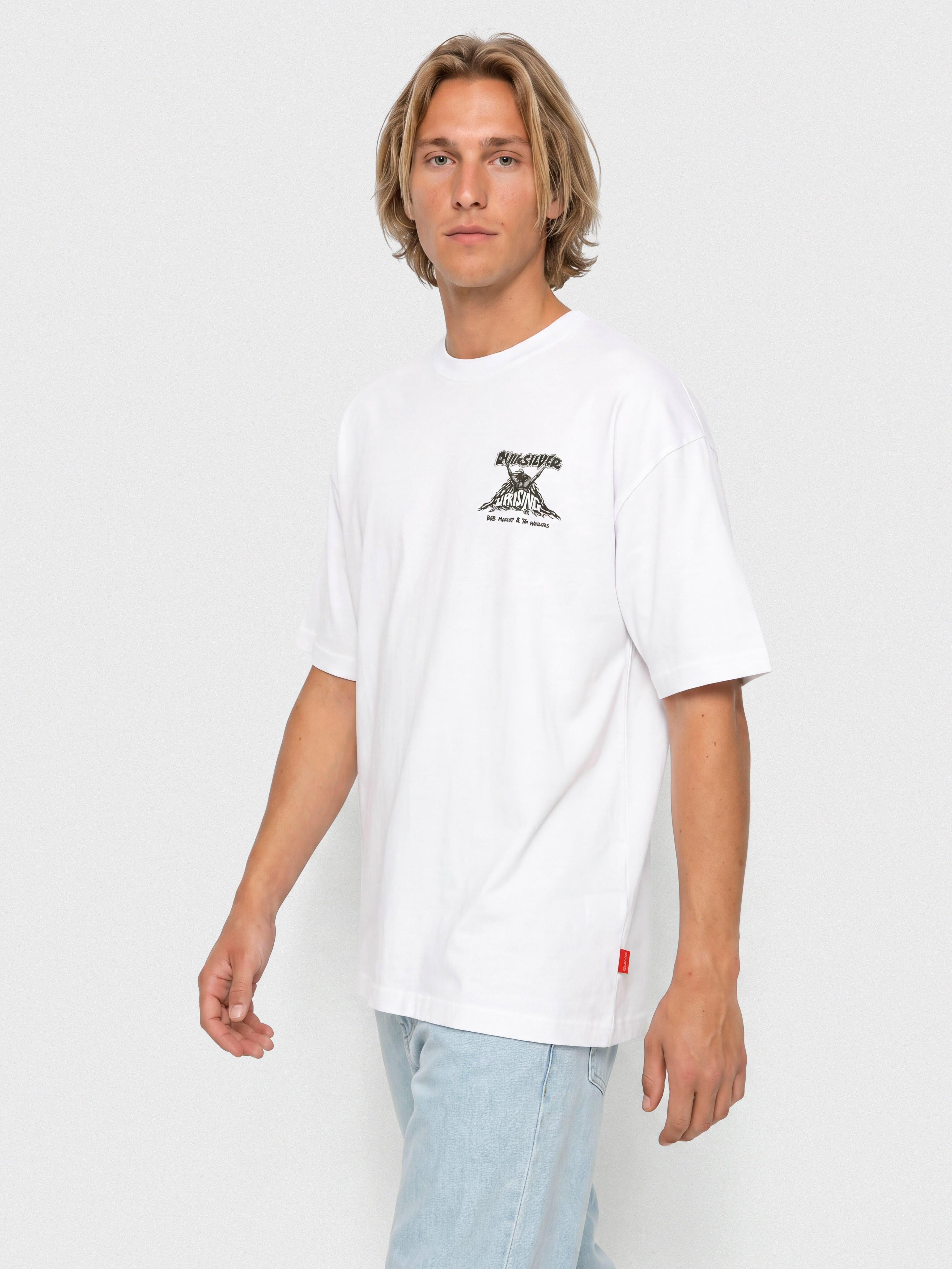 Tricou Quiksilver X Bob Uprising (snow white)