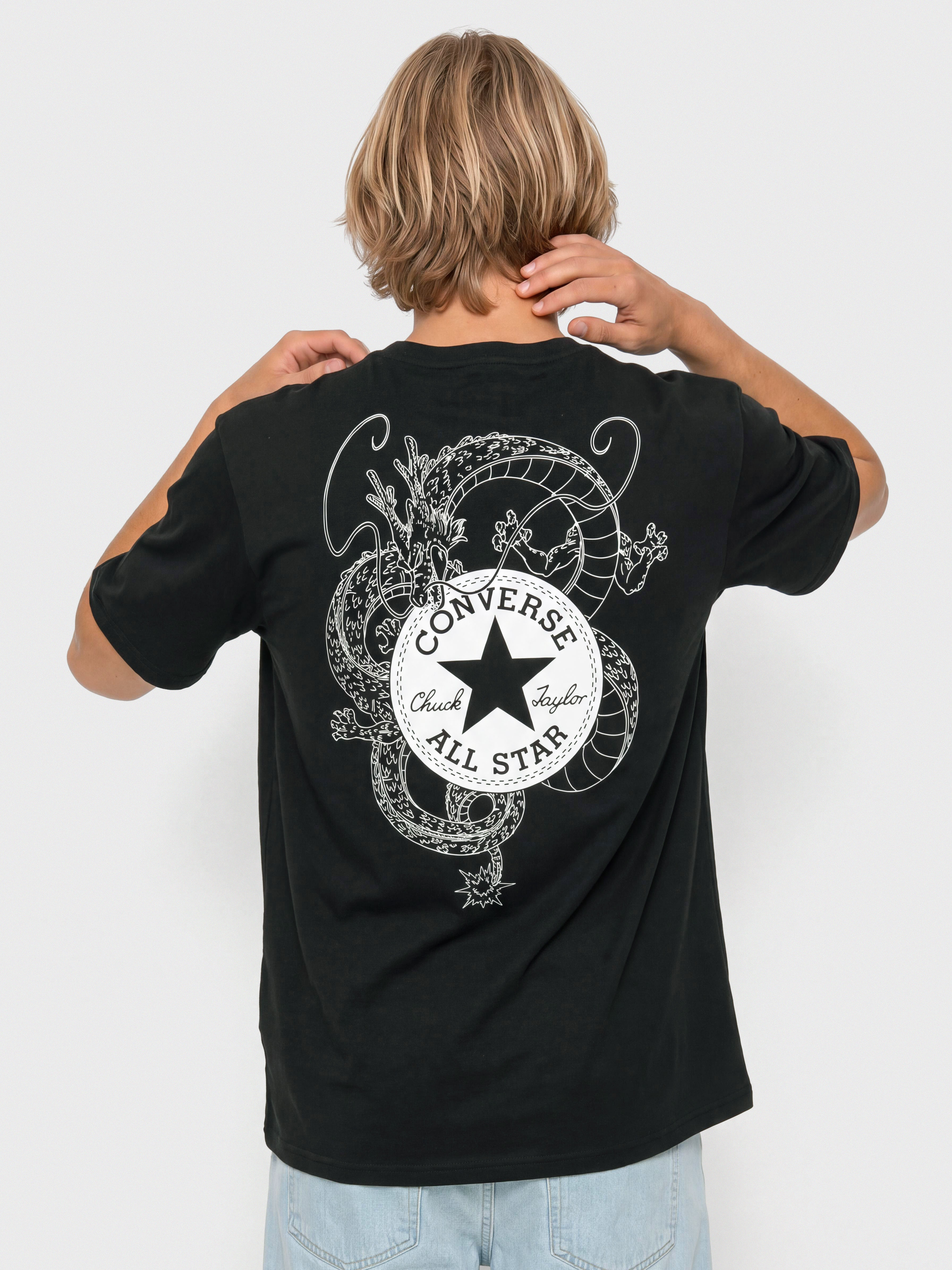 Tricou Converse X Dragon Ball Z Shenron Chuck (converse black)