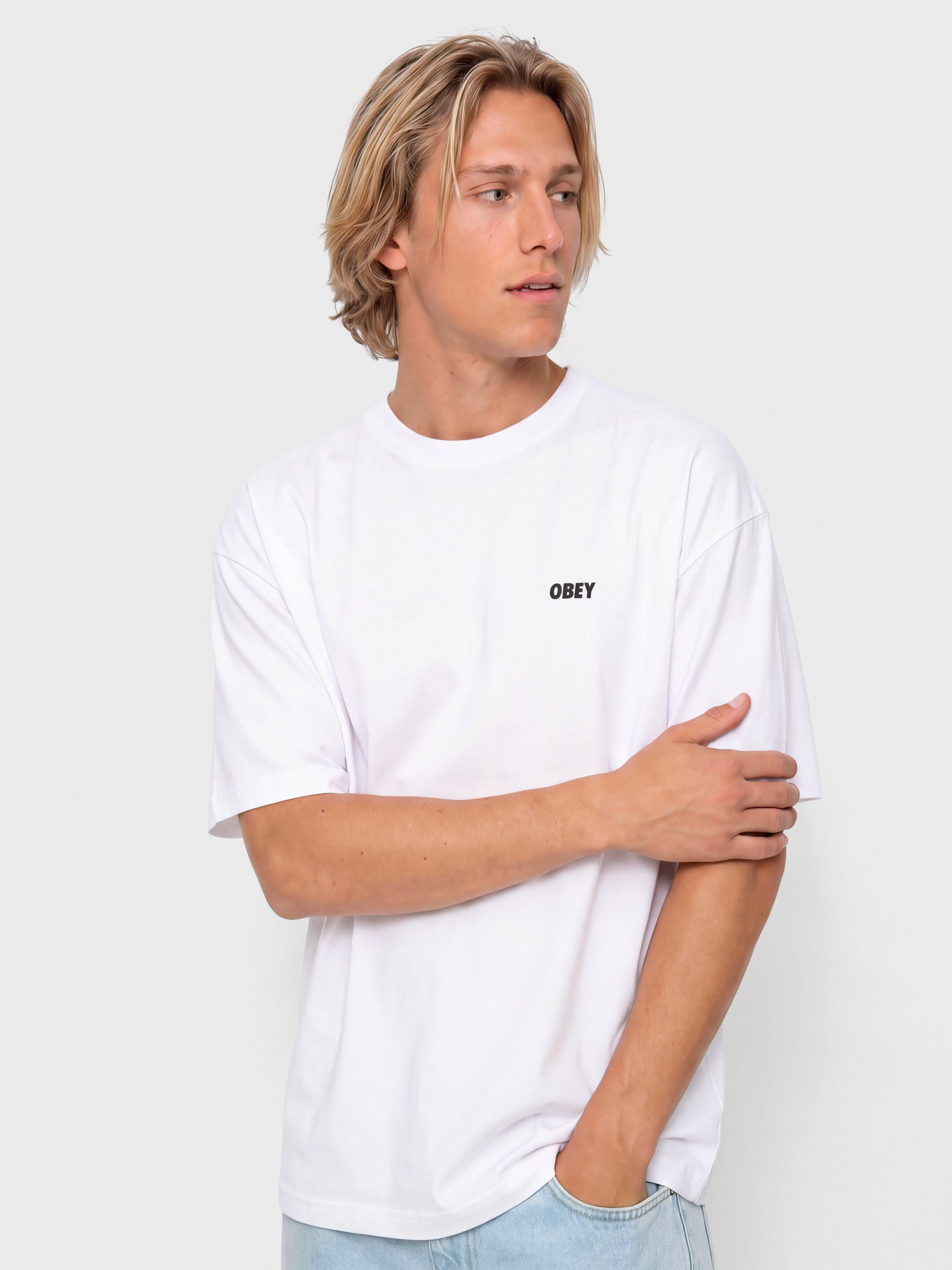 Tricou OBEY Pastures (white)