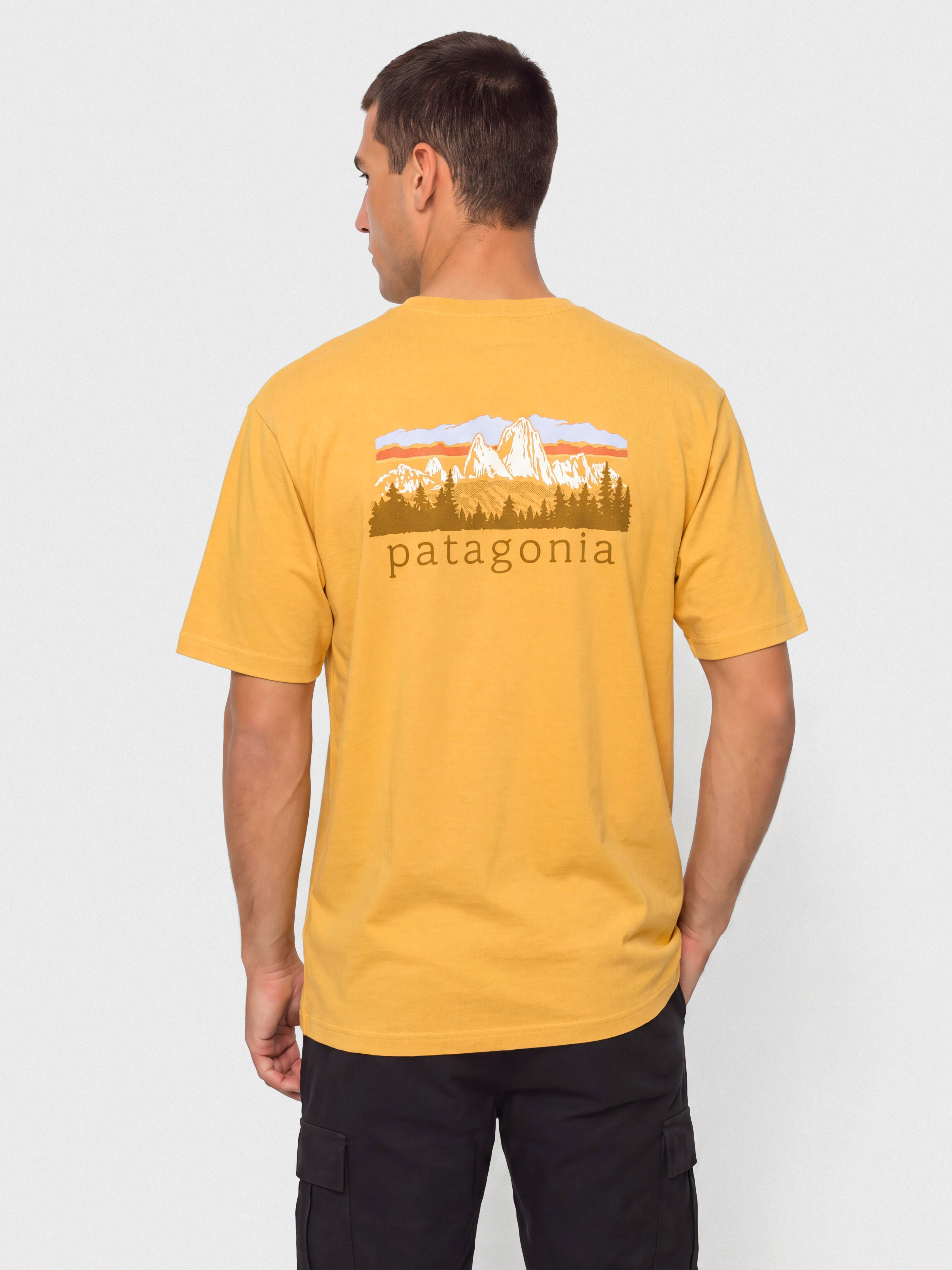 Tricou Patagonia Fitz Roy Foothills (dried mango)