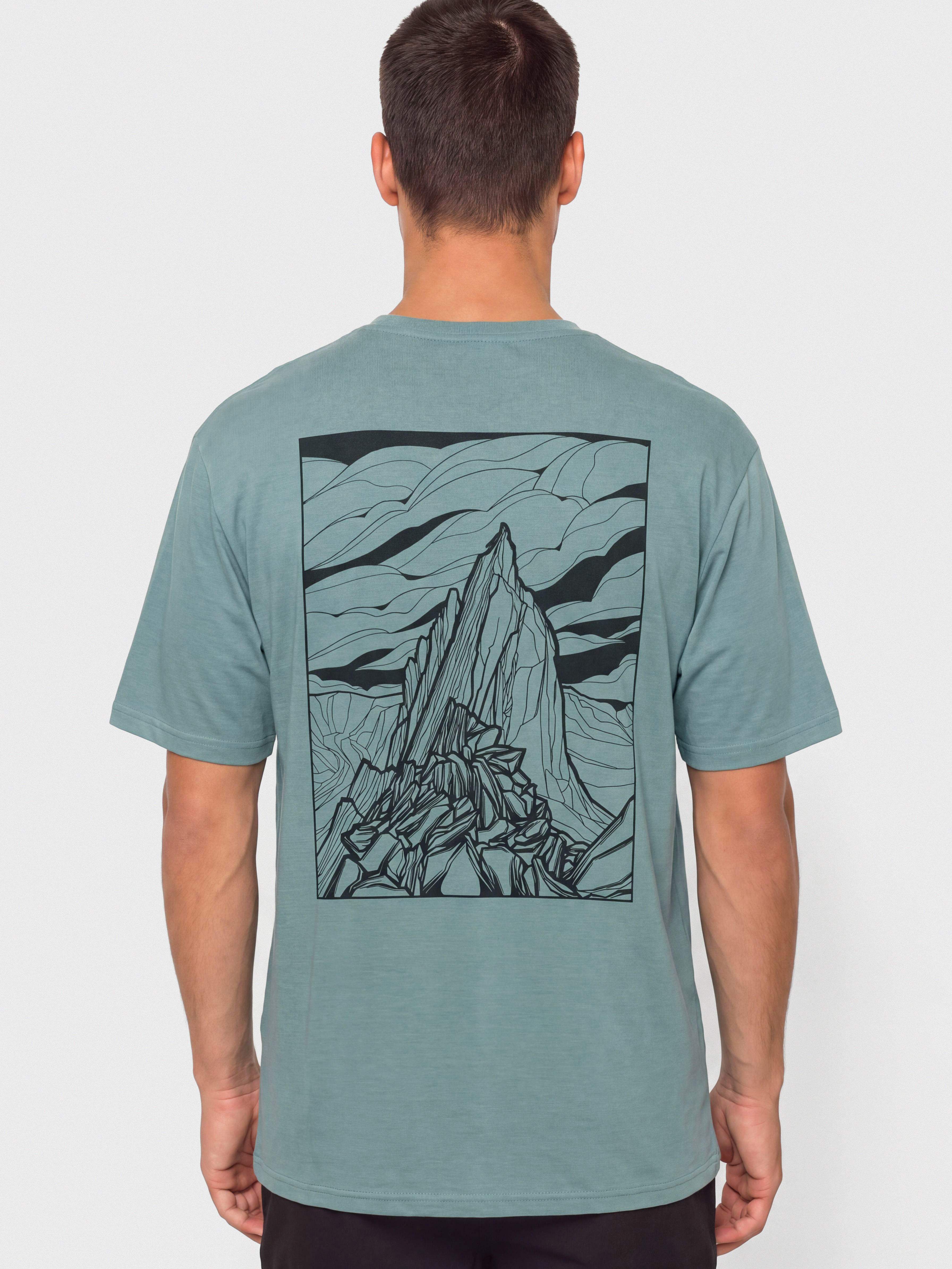 Tricou Patagonia Cap Cool Daily Cloud Crag (blue sage light blue sage x dye)