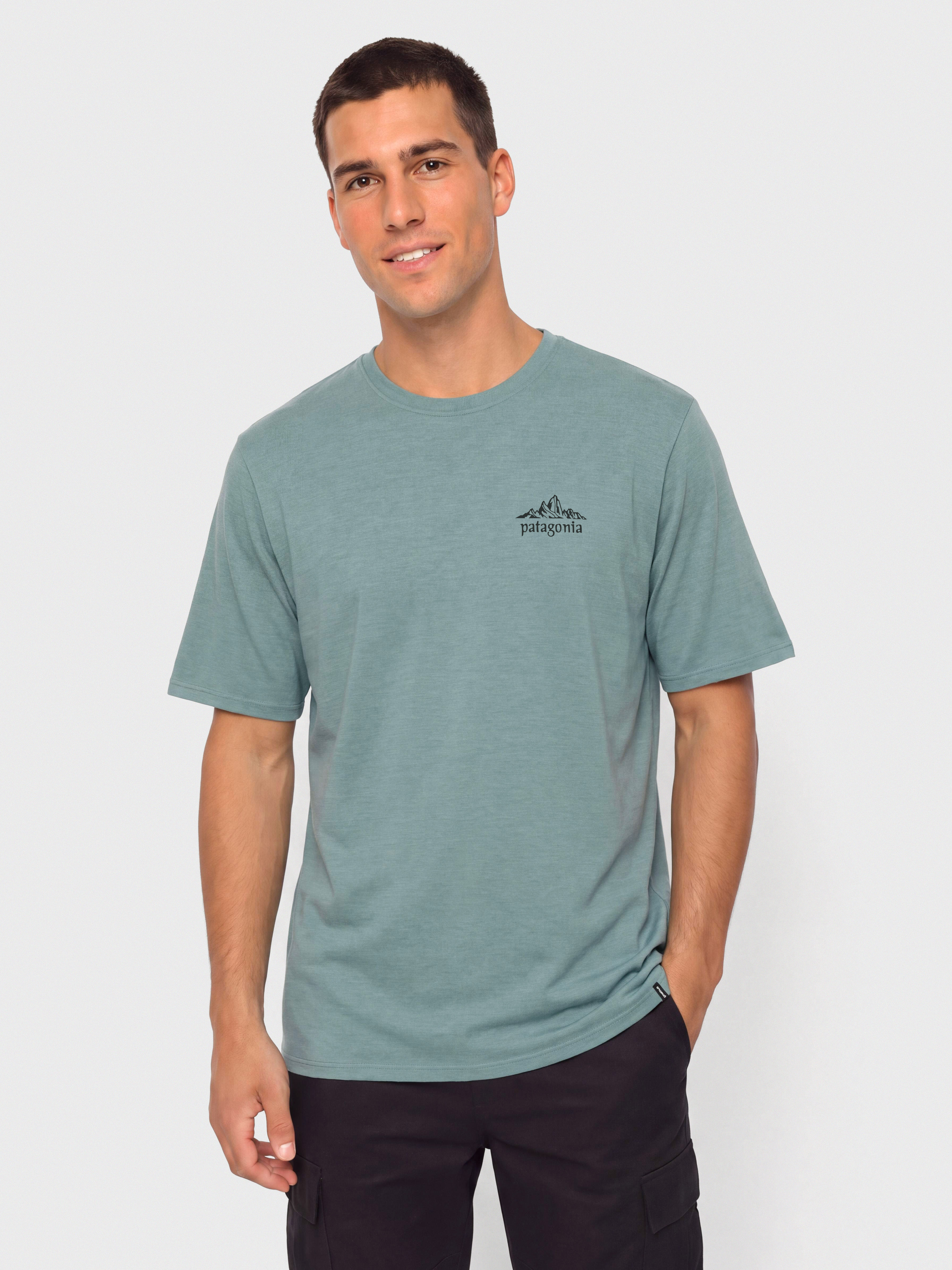 Tricou Patagonia Cap Cool Daily Cloud Crag (blue sage light blue sage x dye)
