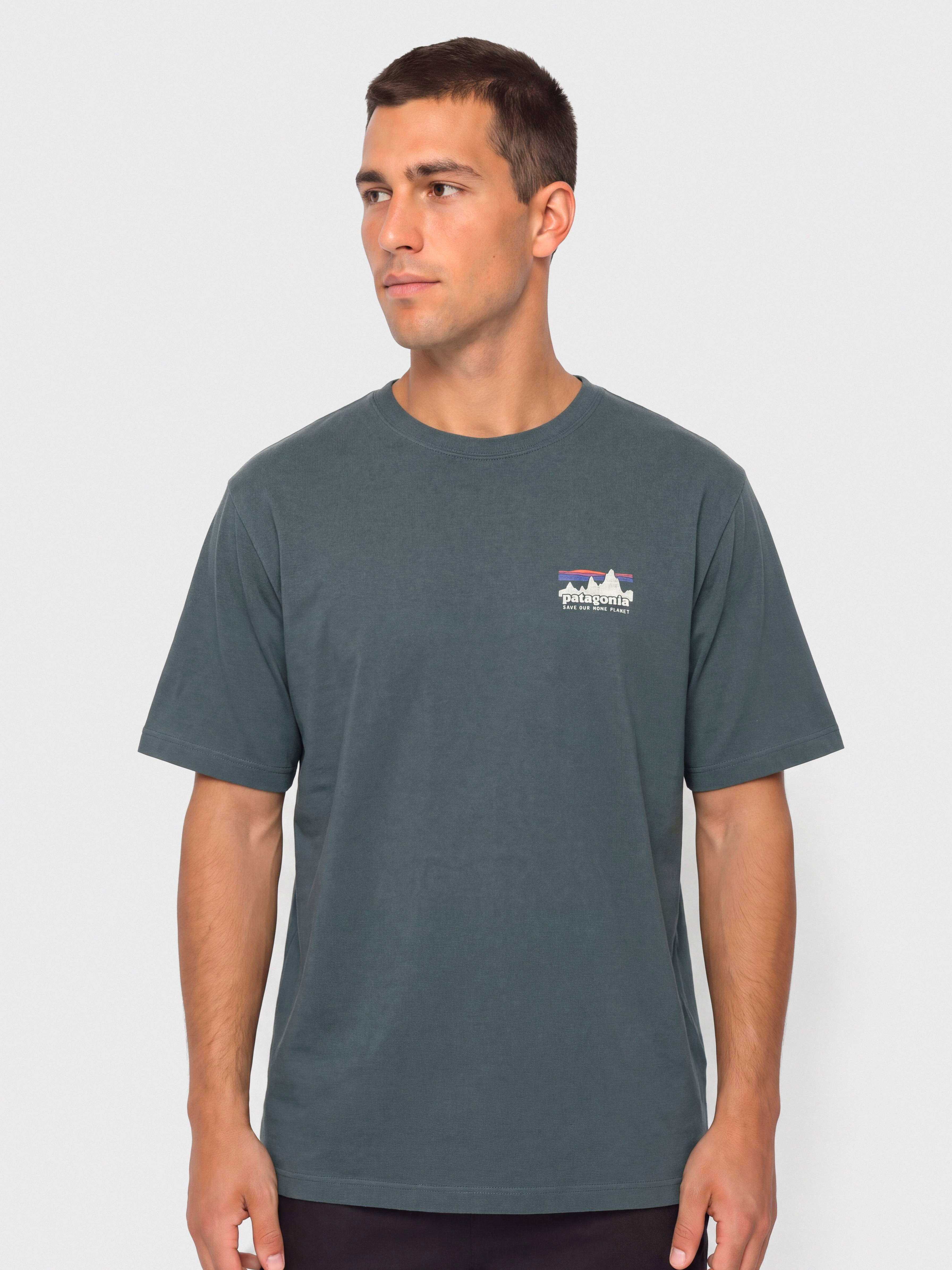 Tricou Patagonia 73 Skyline (summit blue)