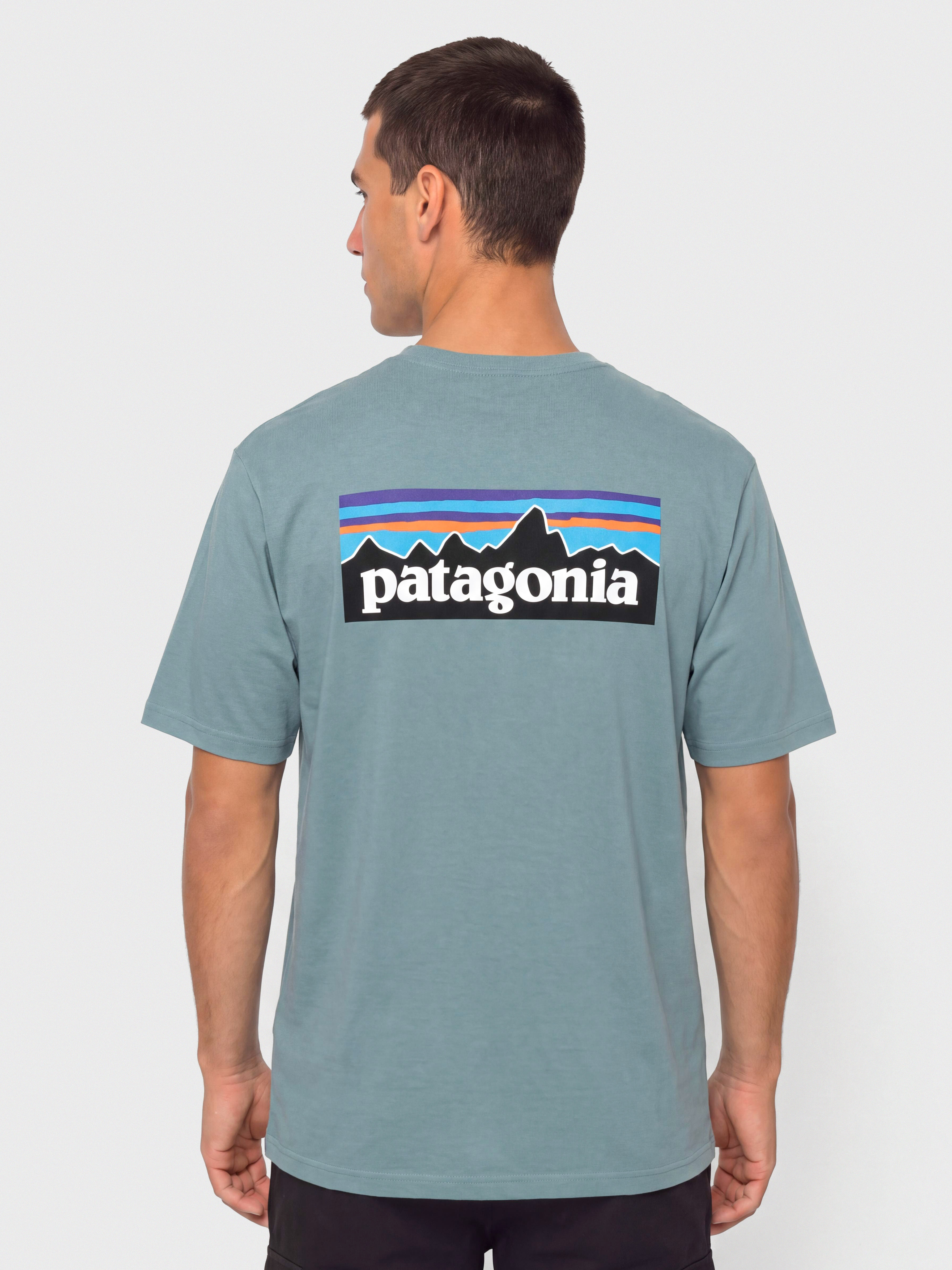 Tricou Patagonia P 6 Logo (blue sage)