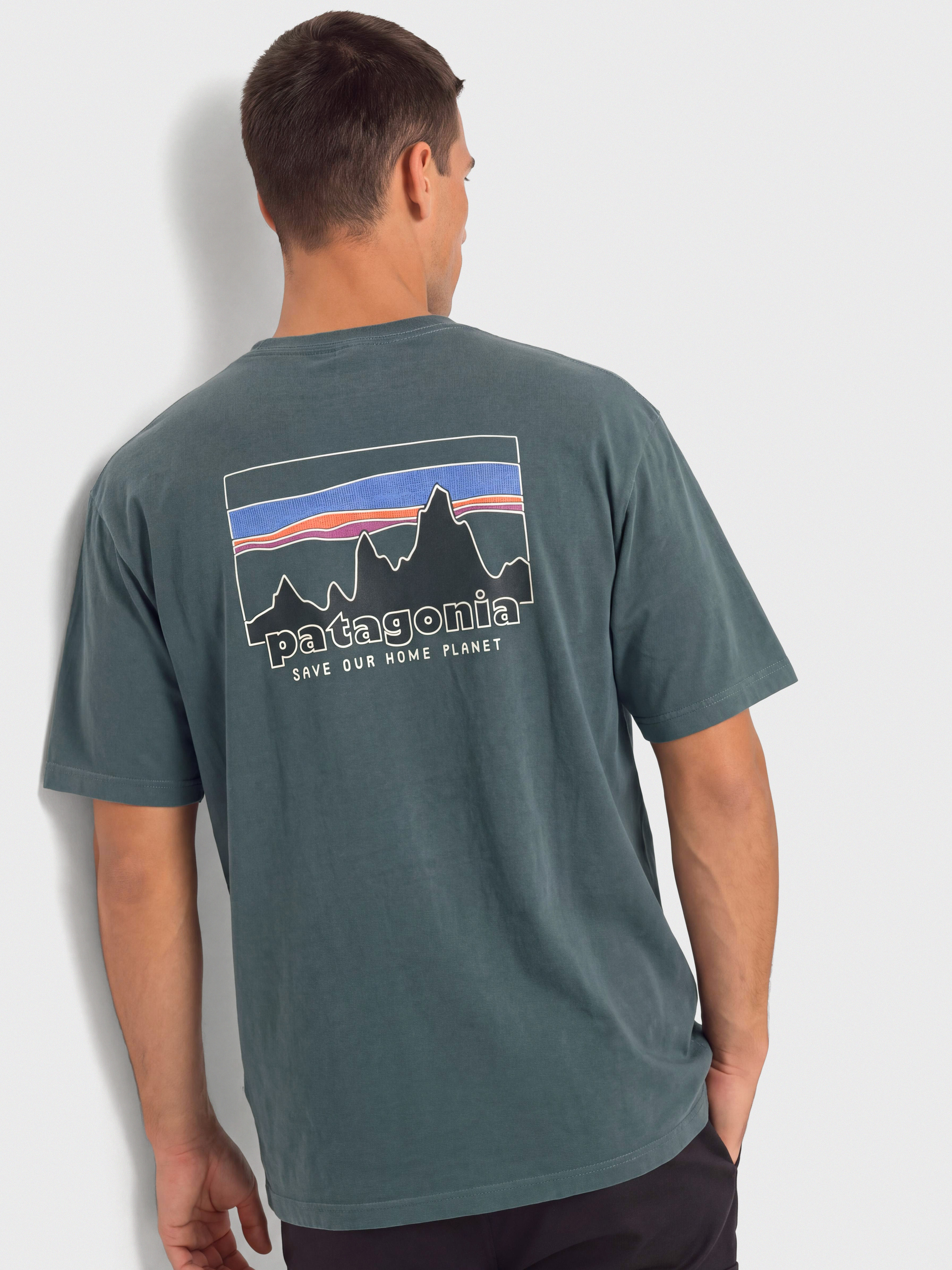 Tricou Patagonia 73 Skyline (summit blue)