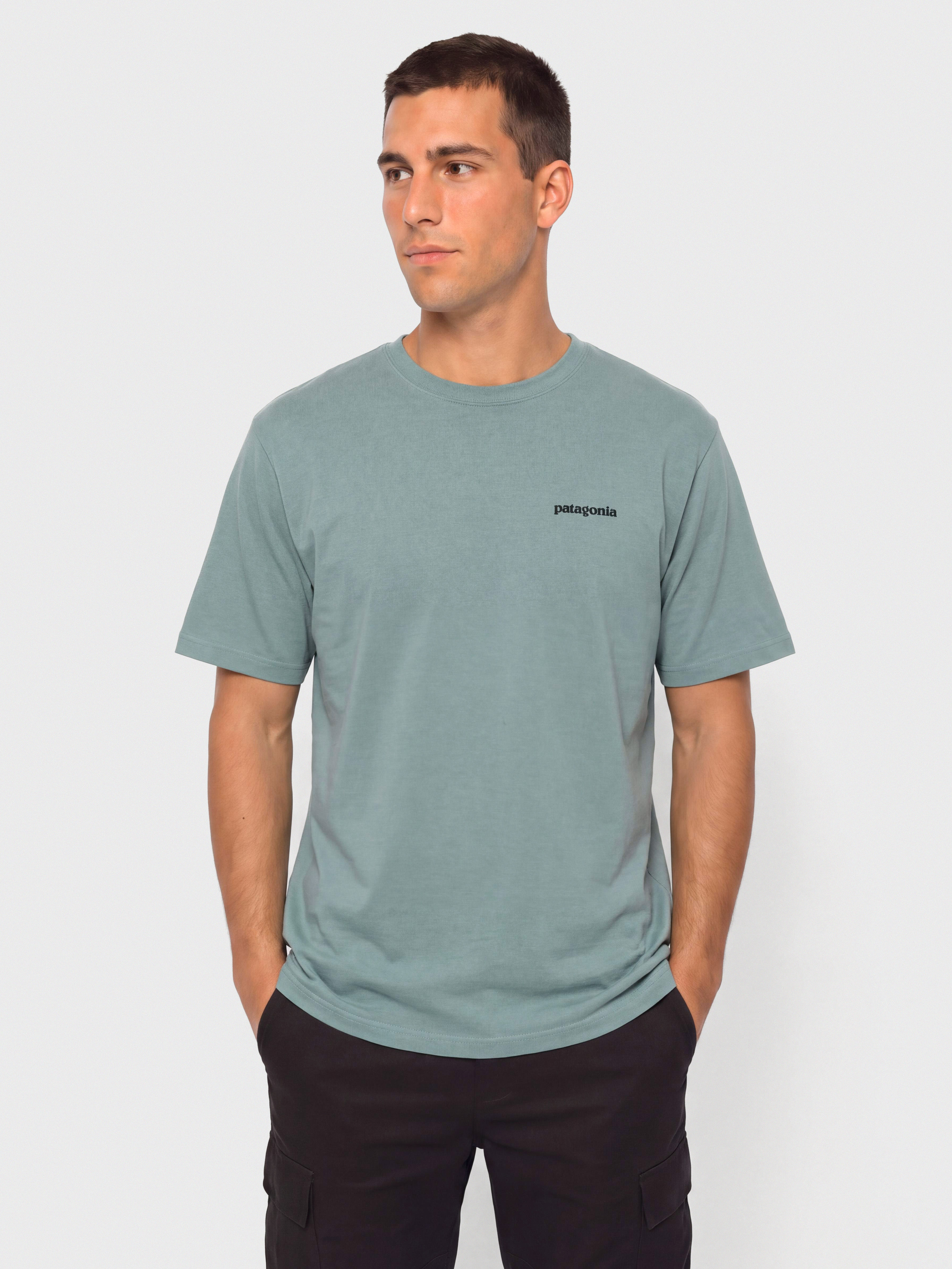 Tricou Patagonia P 6 Logo (blue sage)