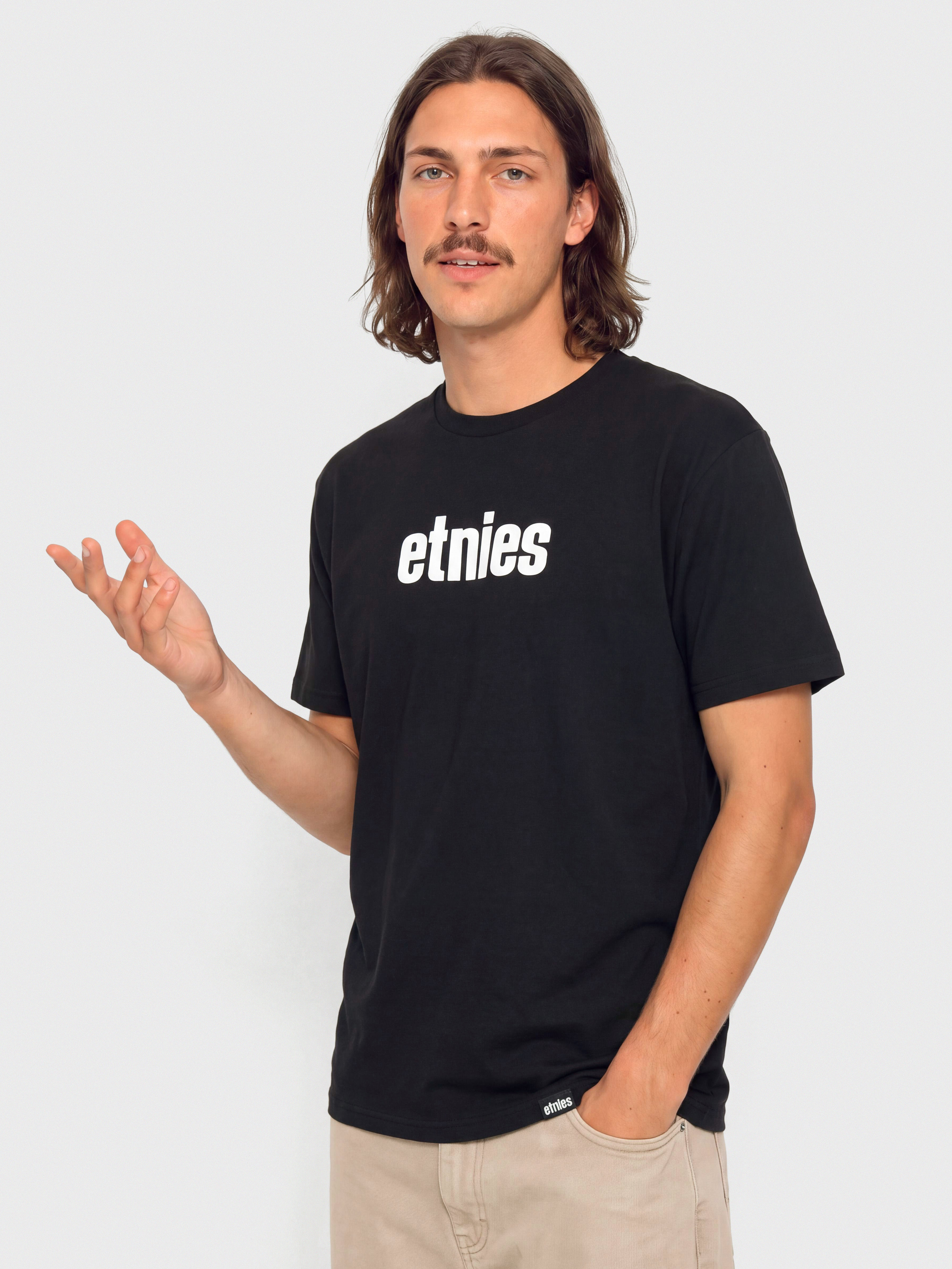 Tricou Etnies Wordmark (black/white)