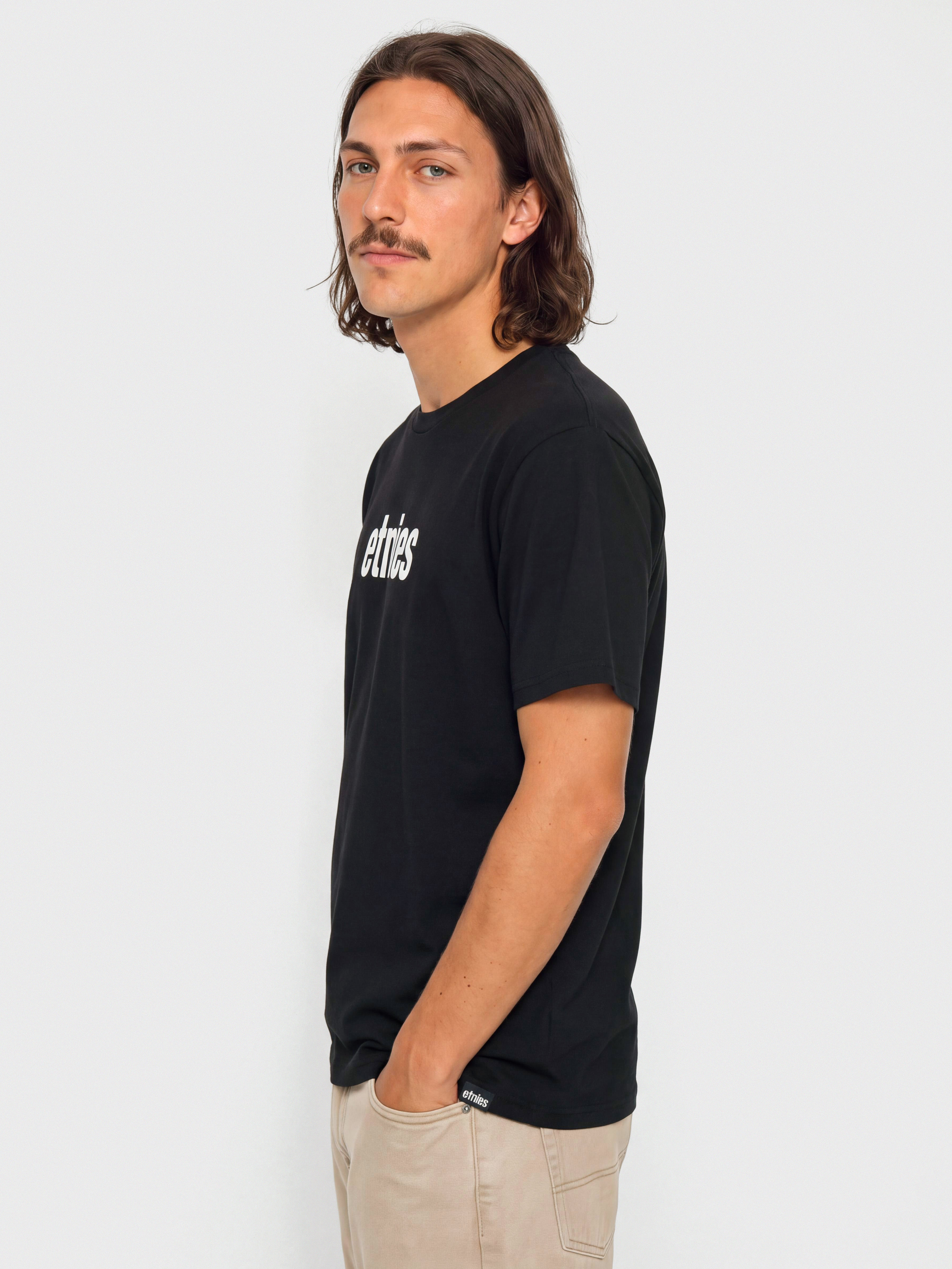Tricou Etnies Wordmark (black/white)