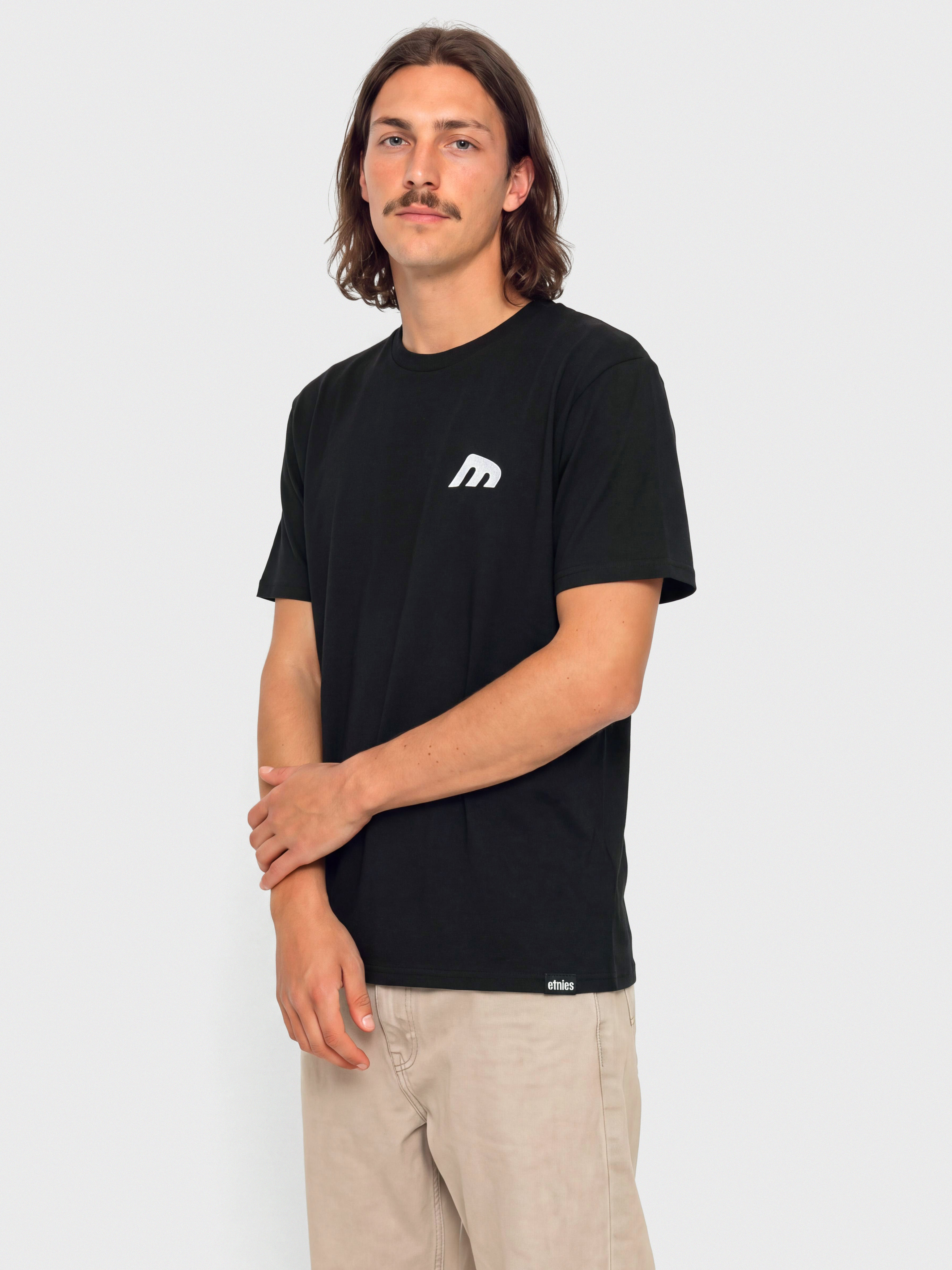 Tricou Etnies Team Embroidery (black/white)