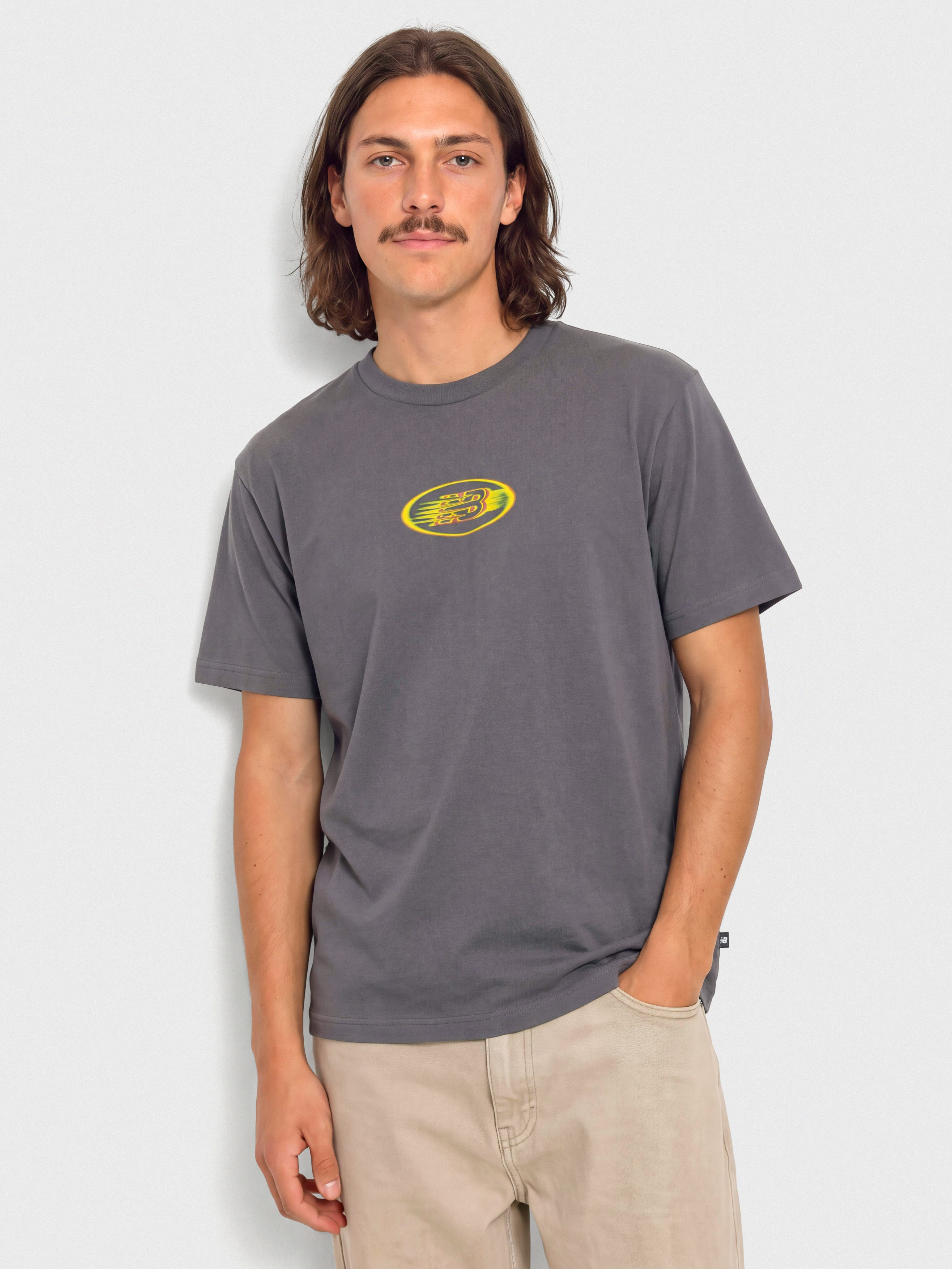Tricou New Balance Heat Map Brand (neptune grey)